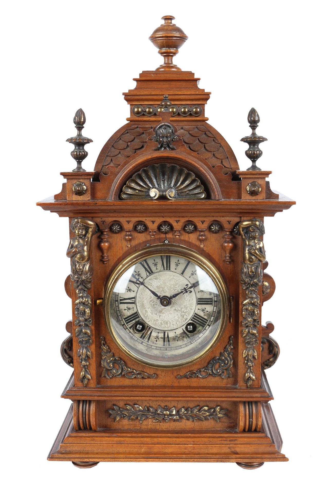 A.G.U. Lenzkirch Tischuhr, german mantel clock, Allemand de 1885-1890, mouvement&hellip;