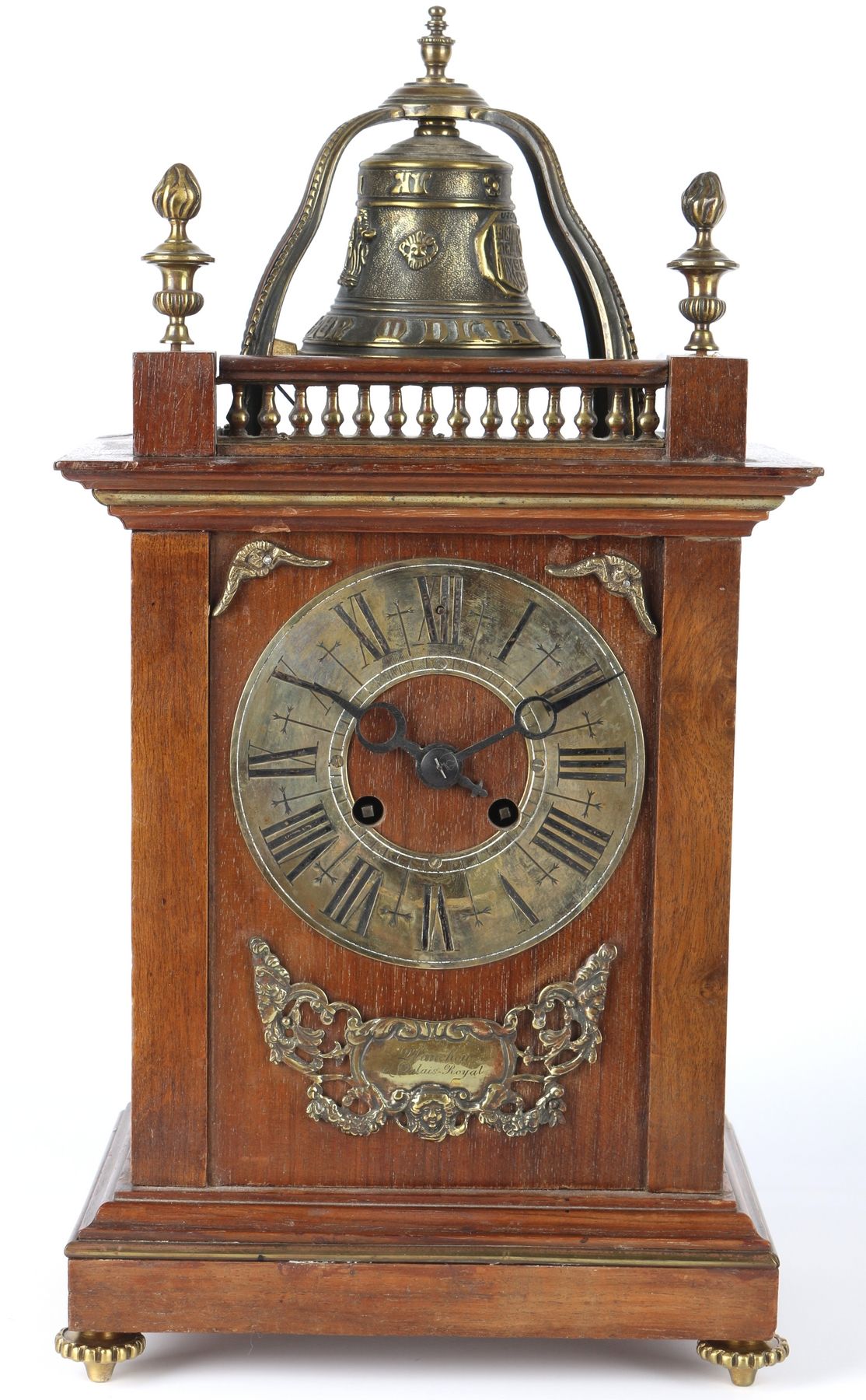 Glockenuhr / Kaminuhr Frankreich um 1880/1890, french mantel clock, Boîtier en b&hellip;