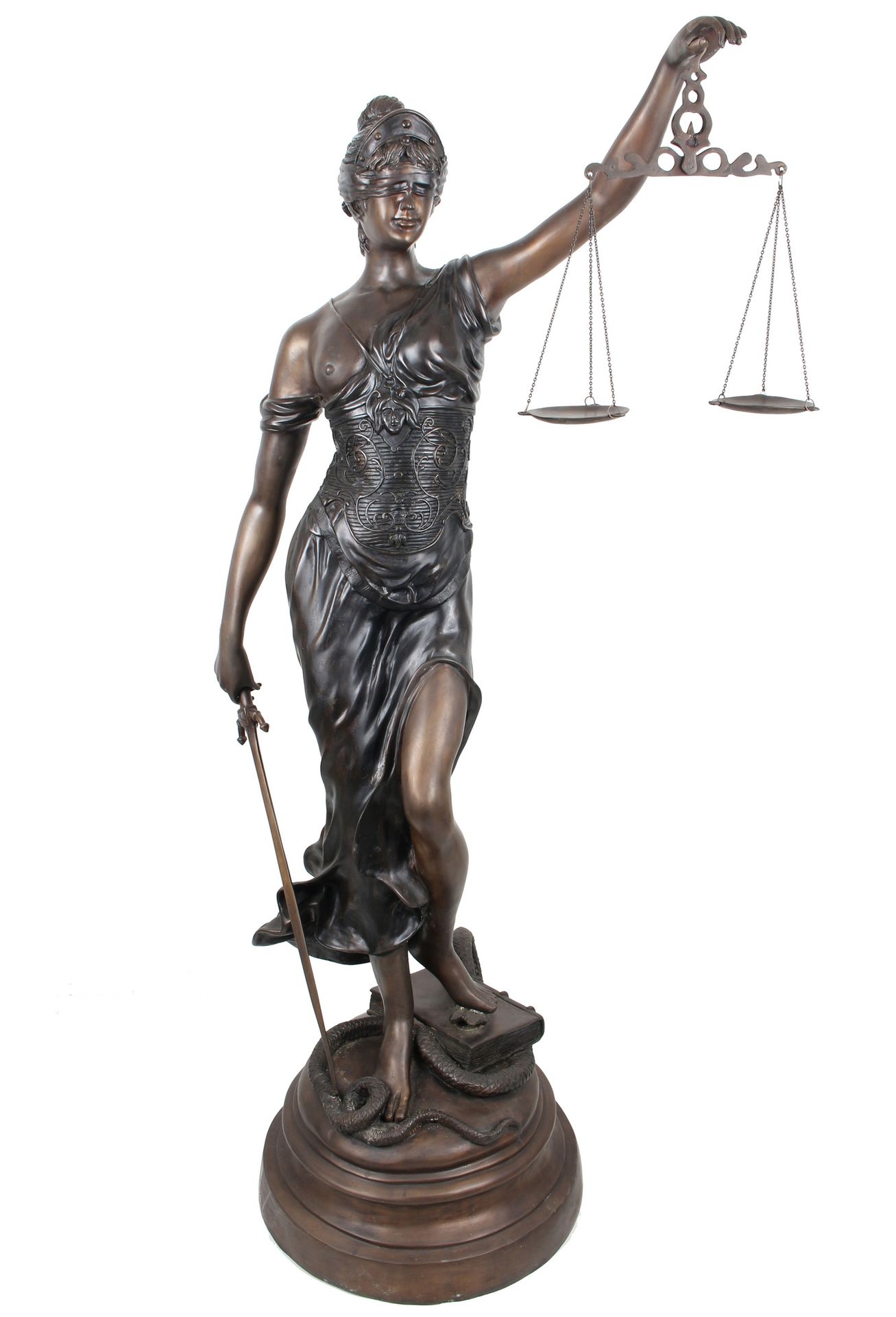 Riesige Justitia Bronze Skulptur H 168 cm, XXL bronze of the Lady Justice H 168 &hellip;