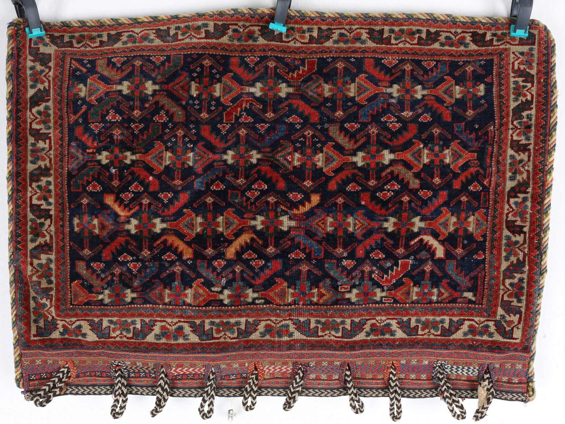 Antiker Teppich, oriental bag carpet, Laine, h 58 cm x l 81 cm, noeuds/m² enviro&hellip;