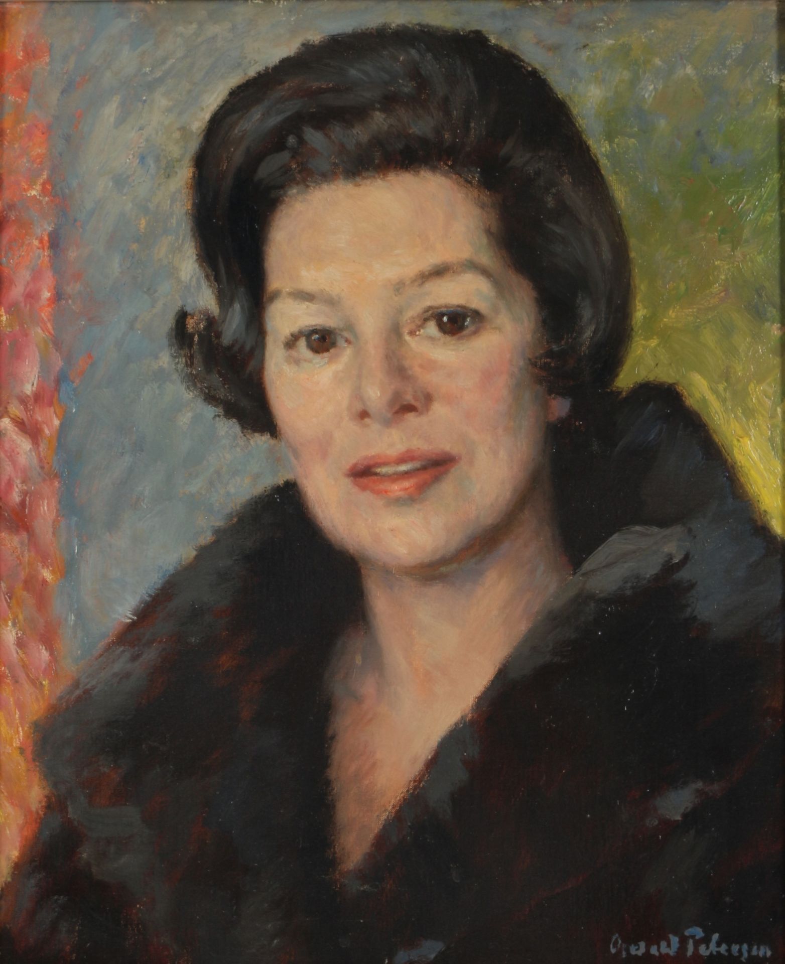 Oswald Petersen (1903-1992) Portrait Damenbildnis, female portraiture, Huile/toi&hellip;