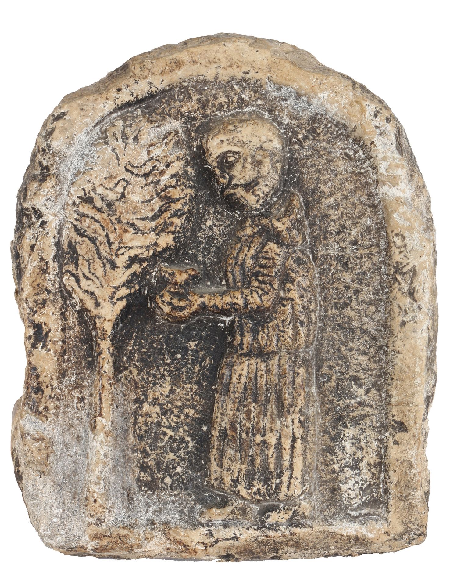 Marmorrelief / Fragment mit Heiligen, marble relief / fragment with saints, Reli&hellip;