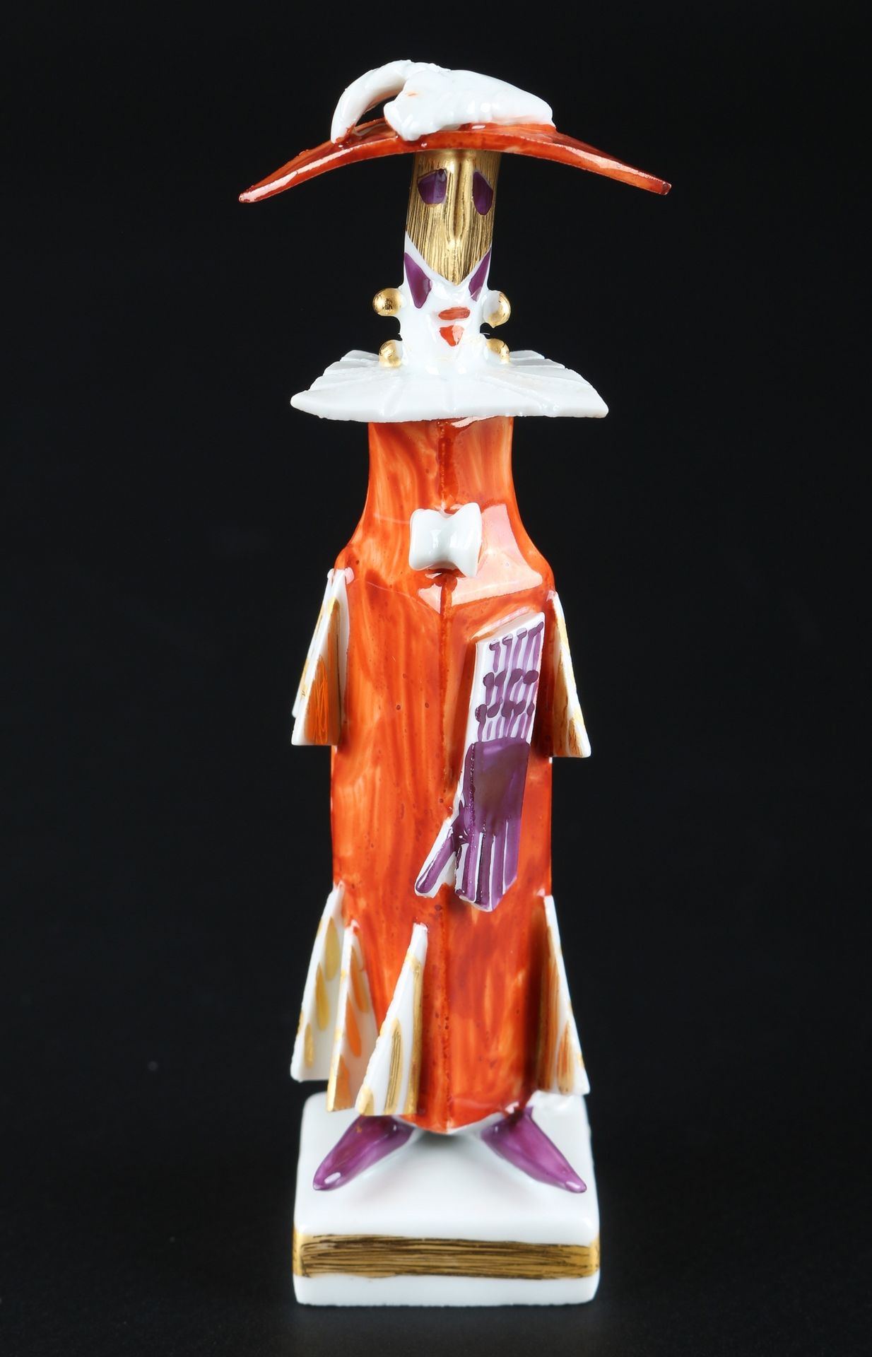 Meissen Maskerade rot weiblich Peter Strang, porcelain figure, Porcellana, march&hellip;