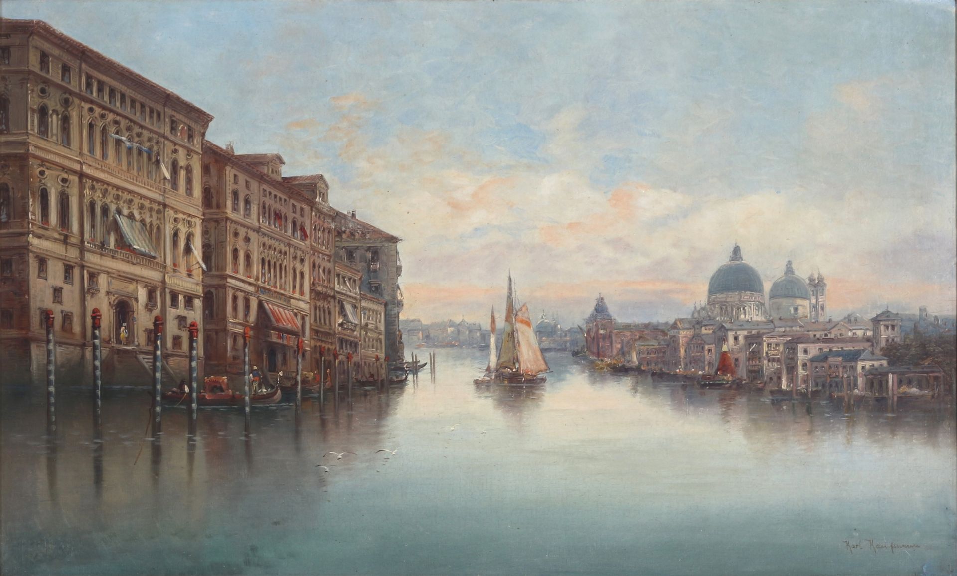 Karl Kaufmann (1843-1905) Venedig mit Blick auf Markusdom, Venice with sight on &hellip;