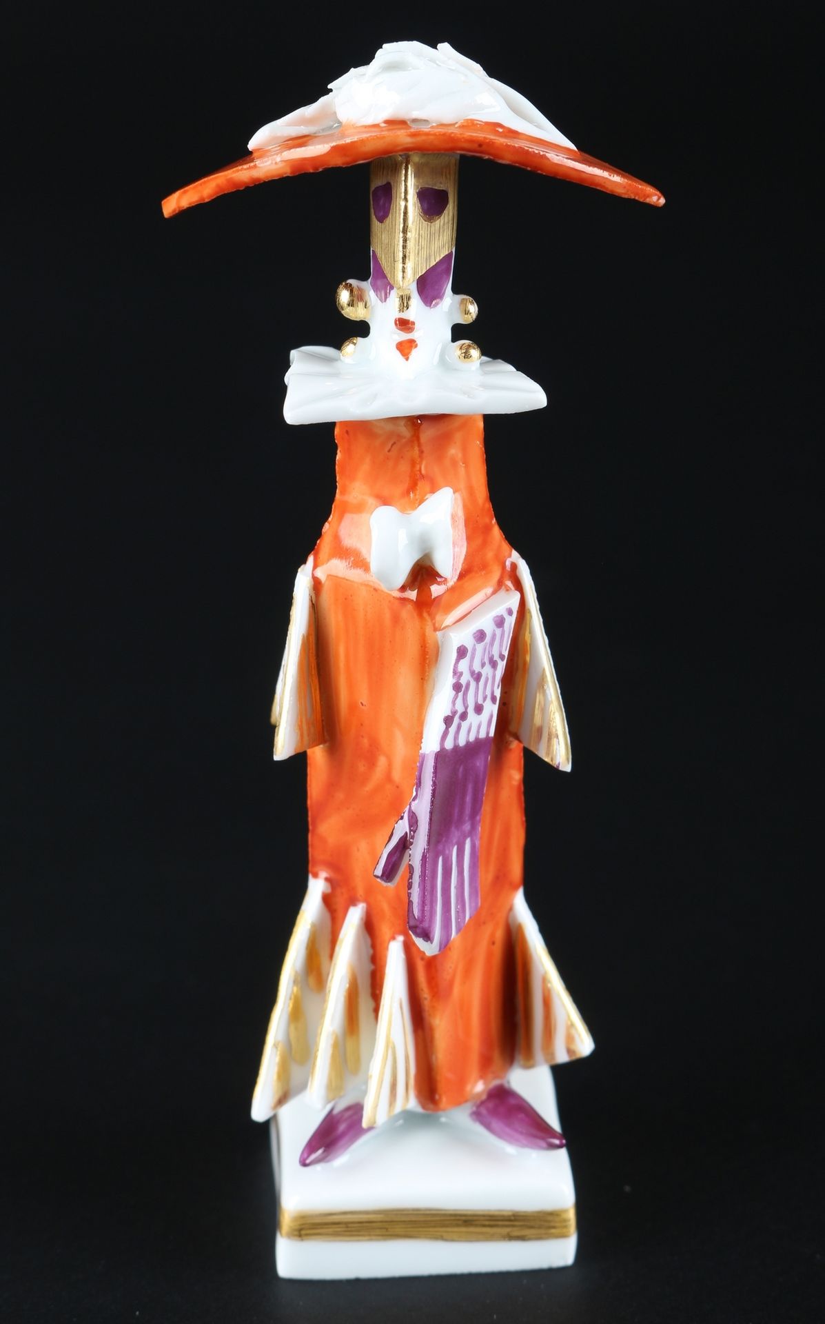 Meissen Maskerade rot weiblich Peter Strang, porcelain figure, Porcelaine, épée &hellip;