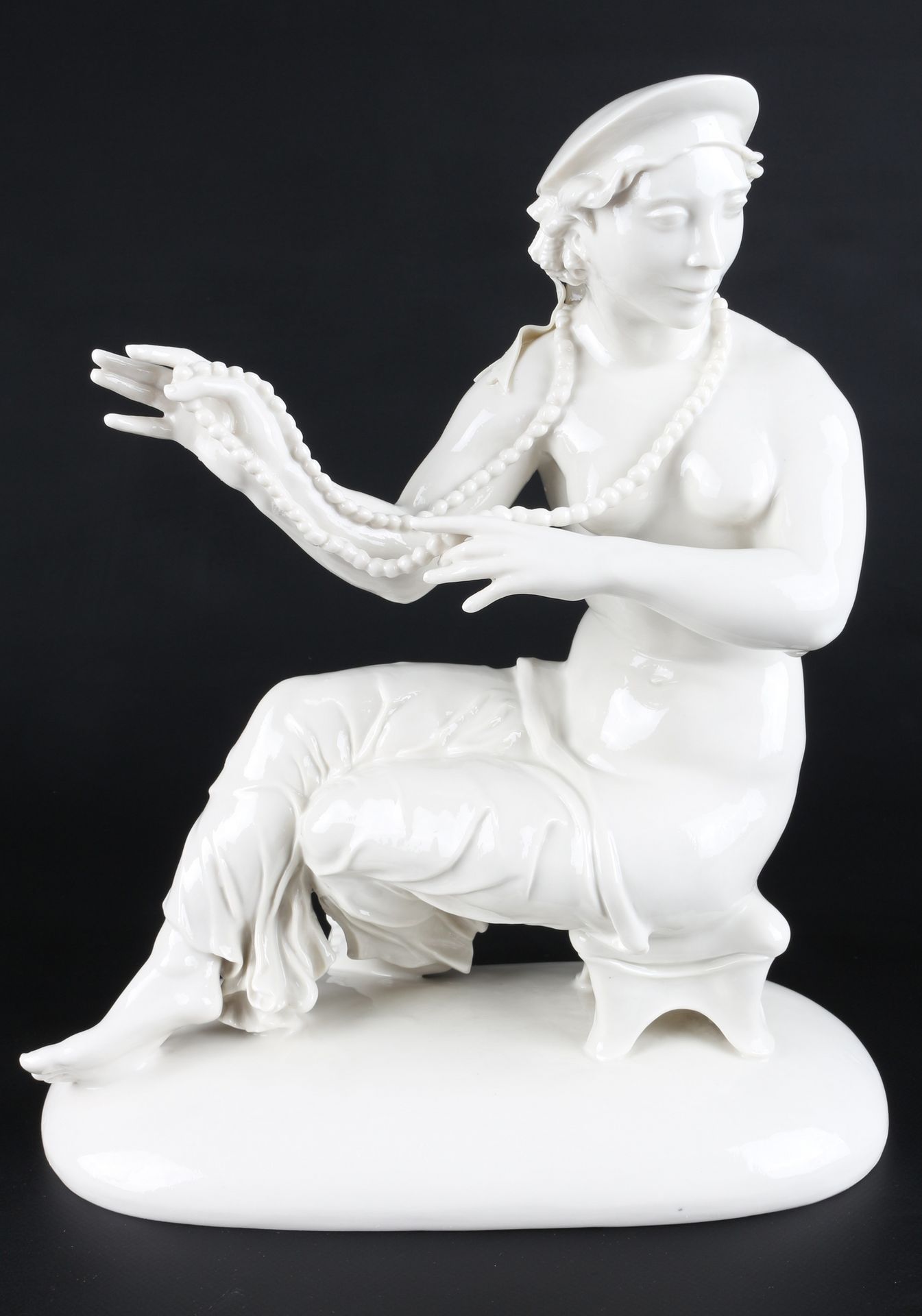 Schwarzburger Werkstätten Figur Gewerbe, Mauritius Pfeiffer (1887-1957), porcela&hellip;
