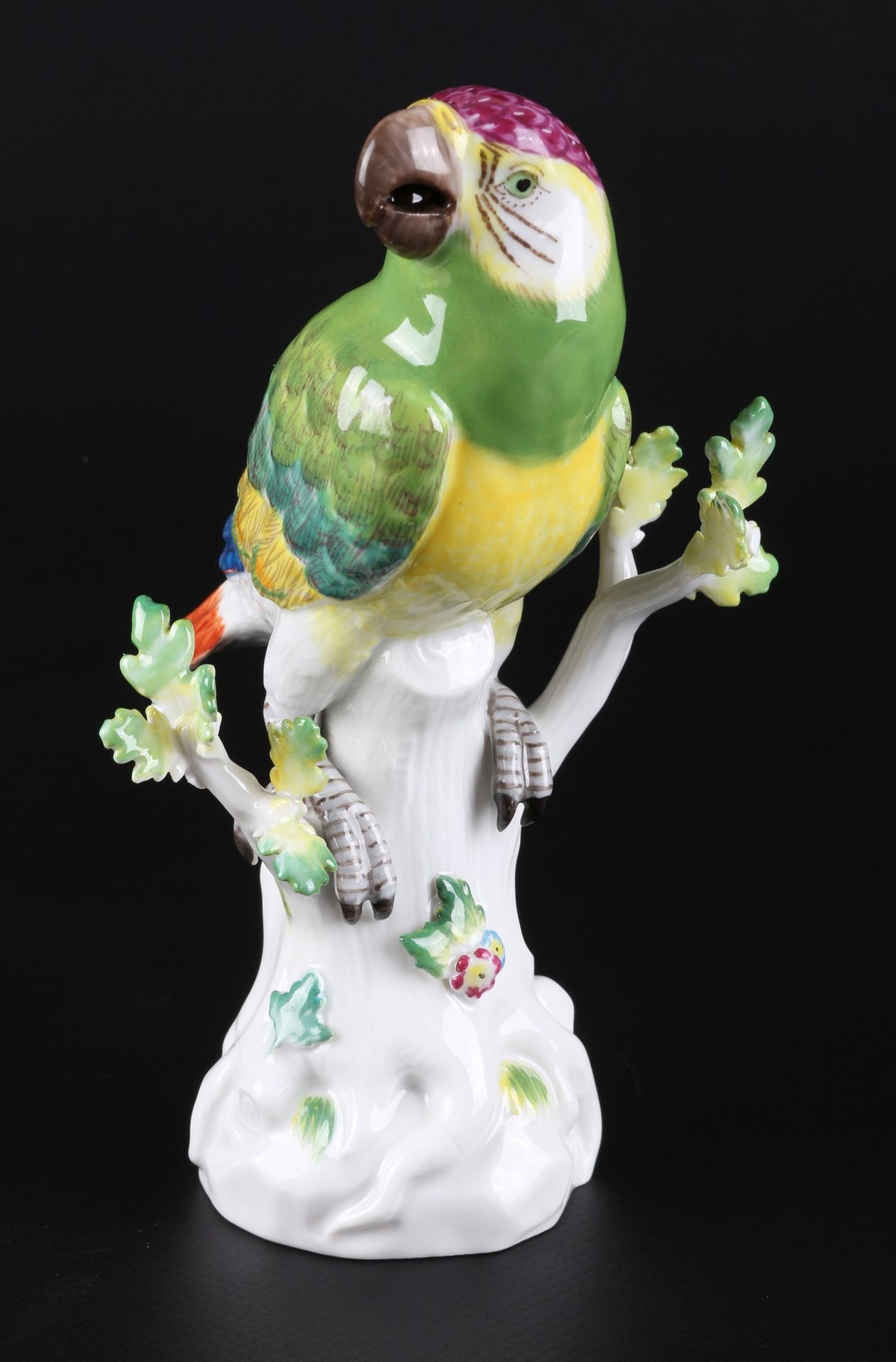 Meissen Figur Papagei, porcelain parrot sculpture, Porcelaine, épée bleue marque&hellip;