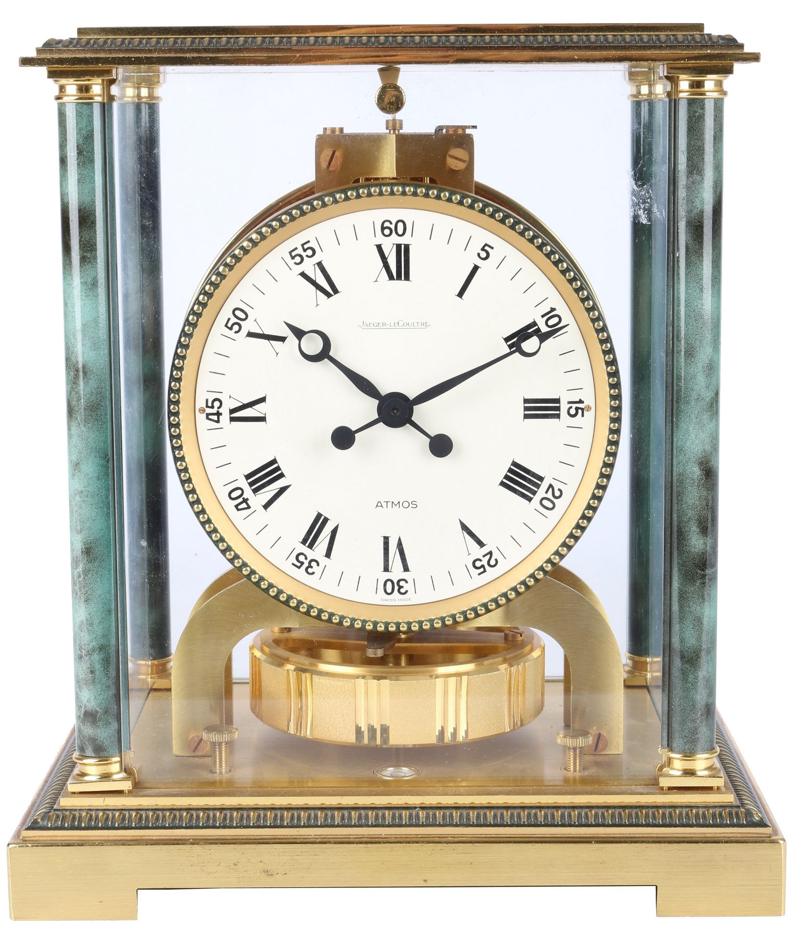 Jaeger-LeCoultre Atmos Vendome, table clock, Suisse, horloge de table, laiton do&hellip;