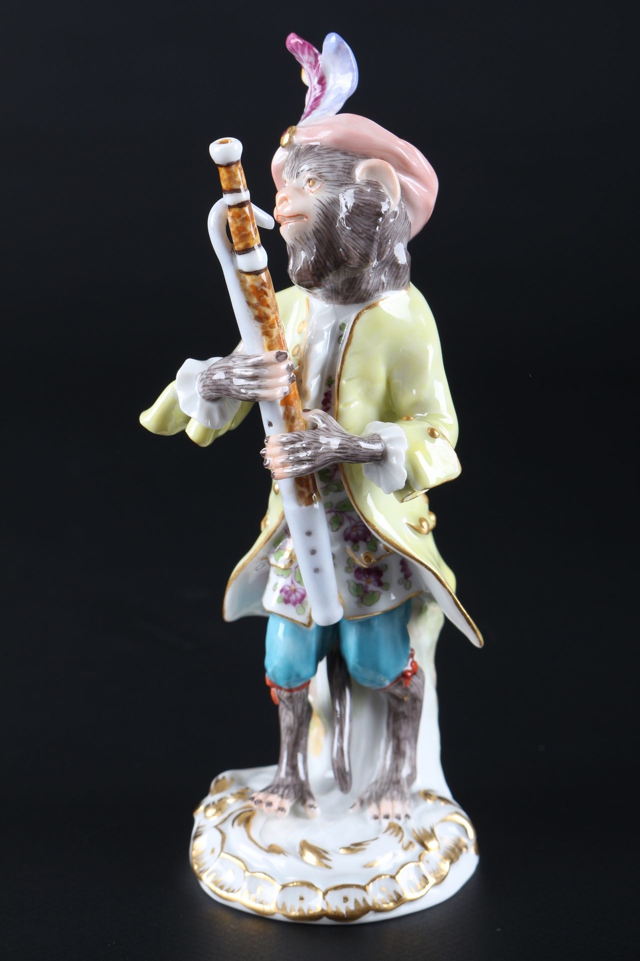Meissen Fagottspieler aus der Affenkapelle, bassoon player monkey chapel, Porcel&hellip;