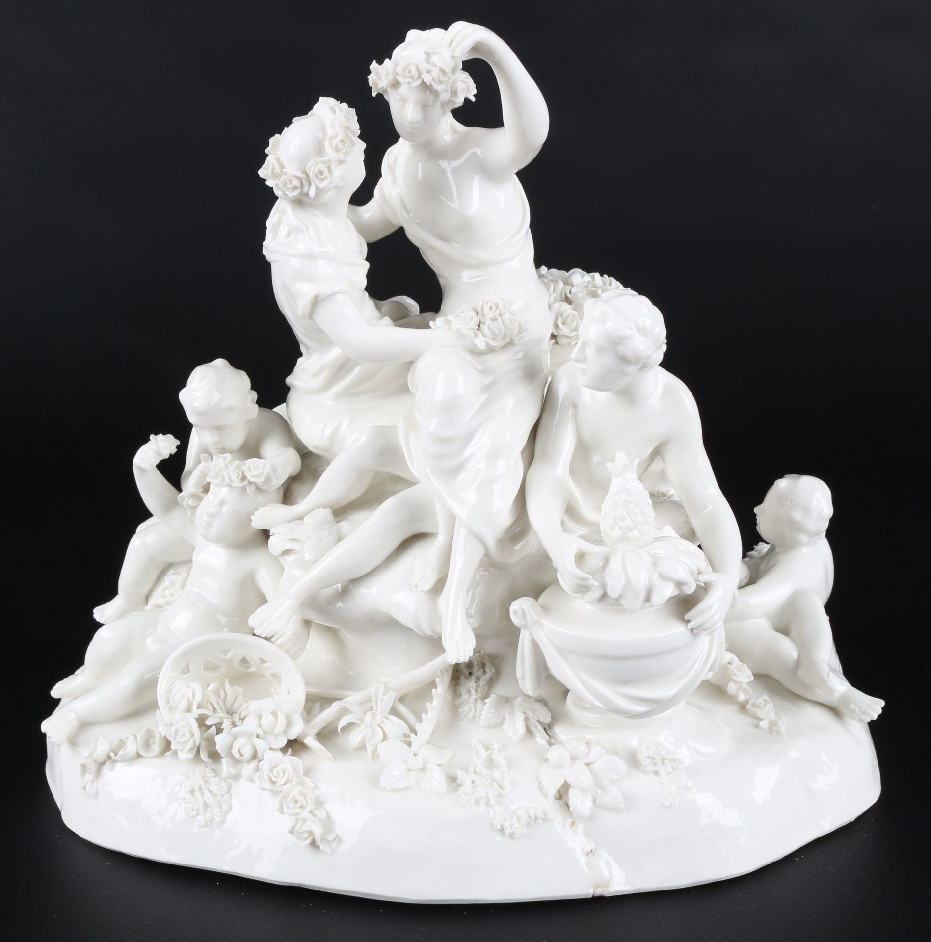 Nymphenburg Figurengruppe Flora und Pomona, group of figures, Porcelaine, entrep&hellip;