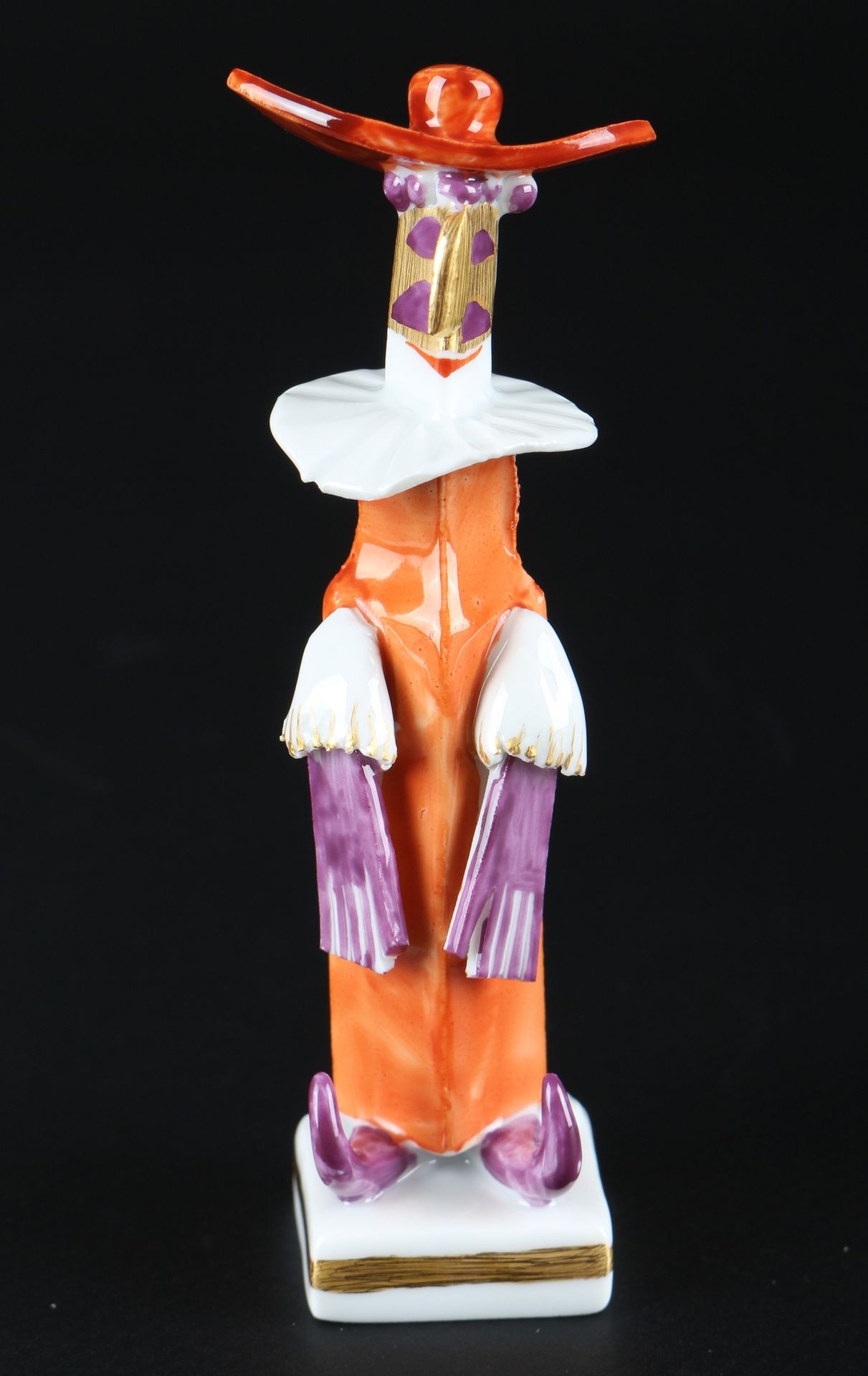 Meissen Maskerade rot männlich Peter Strang, porcelain figure, Porcelaine, épée &hellip;