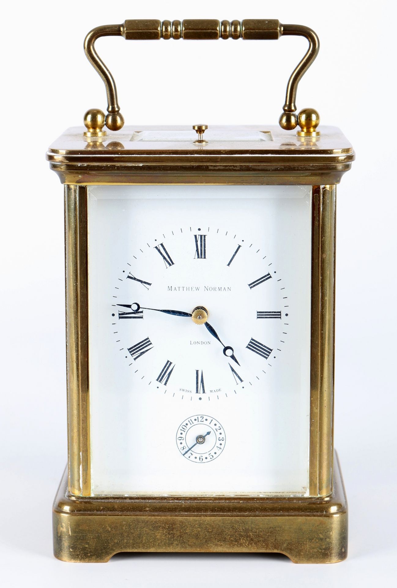 Matthew Norman Reiseuhr, carriage clock, Angleterre Londres, boîtier en laiton, &hellip;