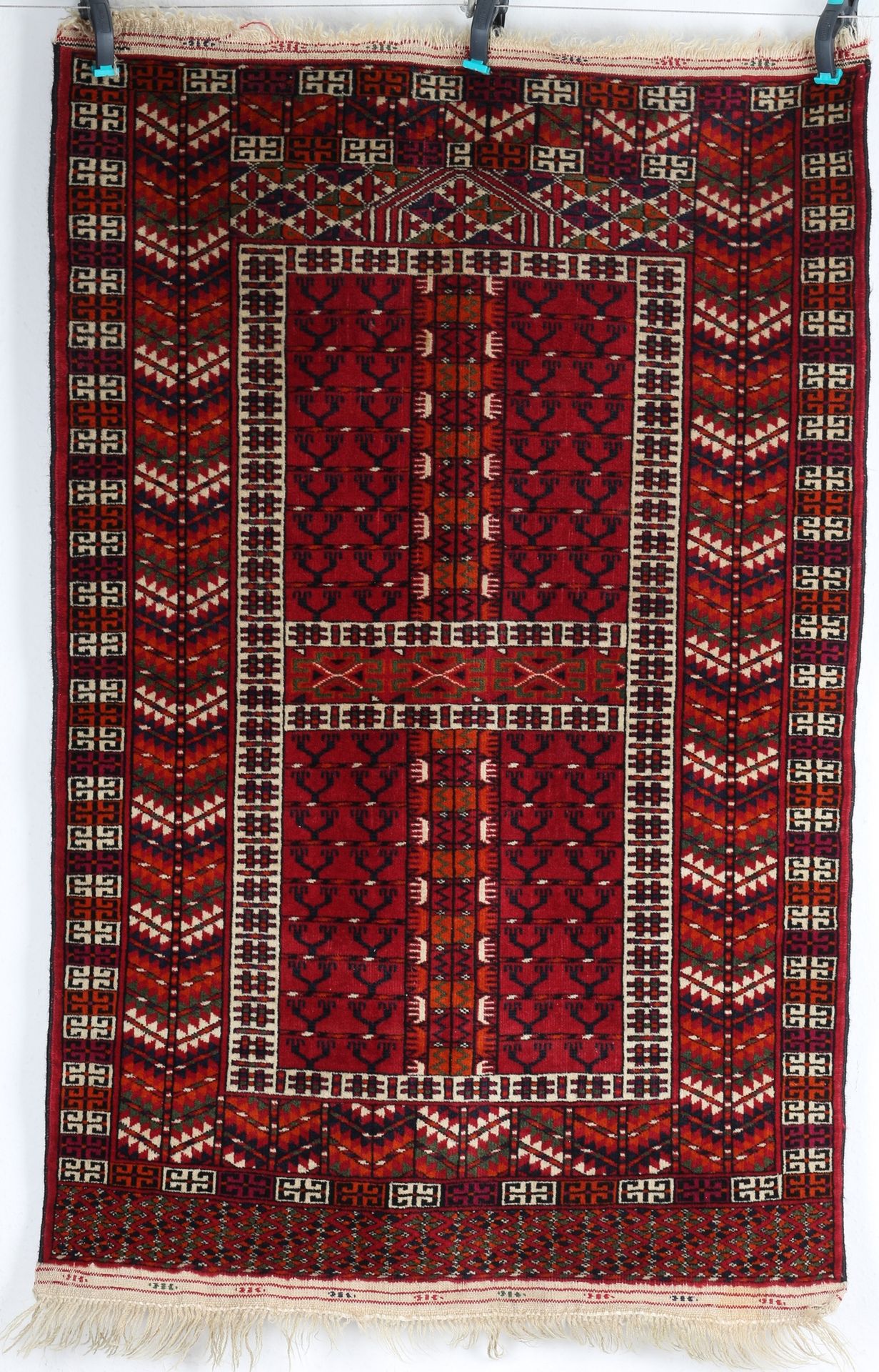 Turkuman Orientteppich, oriental carpet, Laine, longueur 128 cm x largeur 82 cm,&hellip;