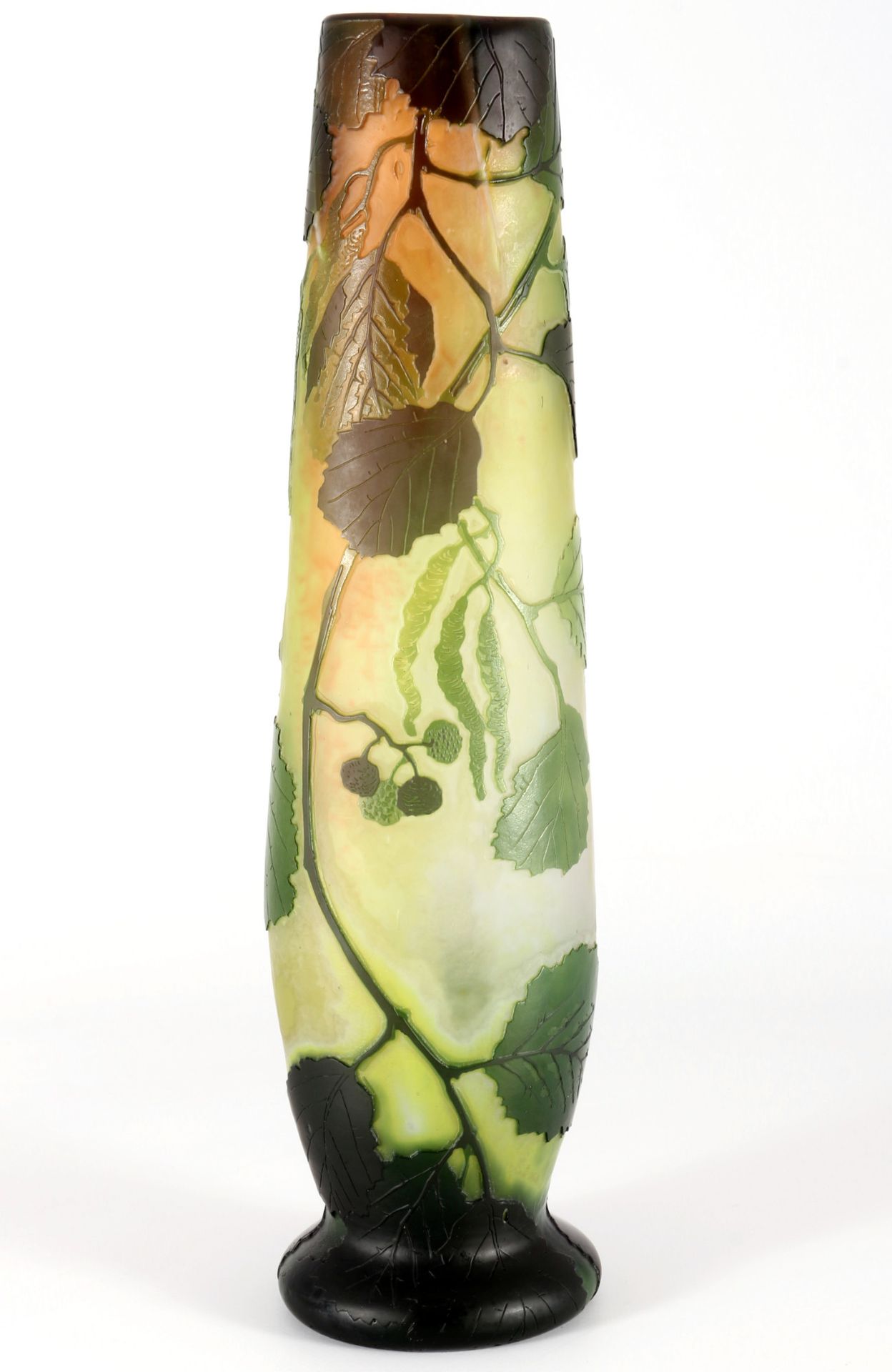Legras große Jugendstil Vase "40 cm", french art nouveau huge glass vase, France&hellip;