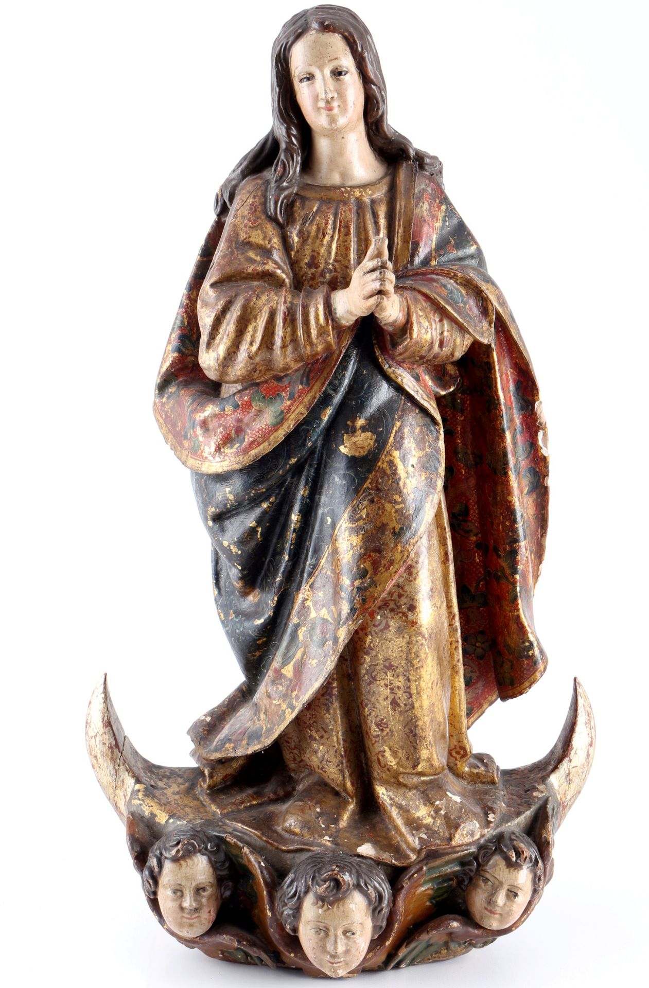 Heiligenfigur 18./19. Jahrhundert Unbefleckte Empfängnis Marias, wooden sculptur&hellip;