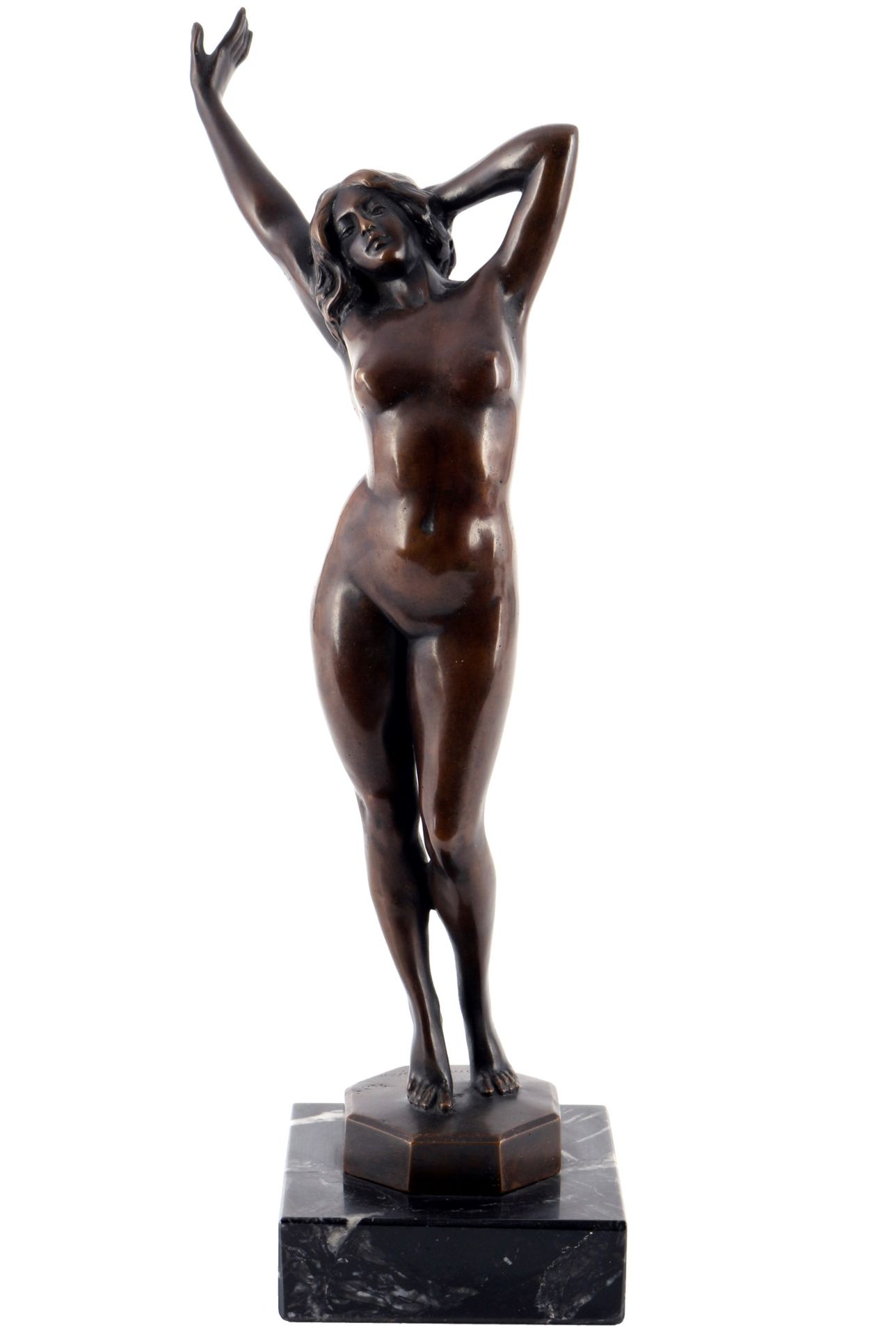 Schmidthofer (20. Jhd.) Bronze weiblicher Akt, female nude act, Bronze, patine f&hellip;