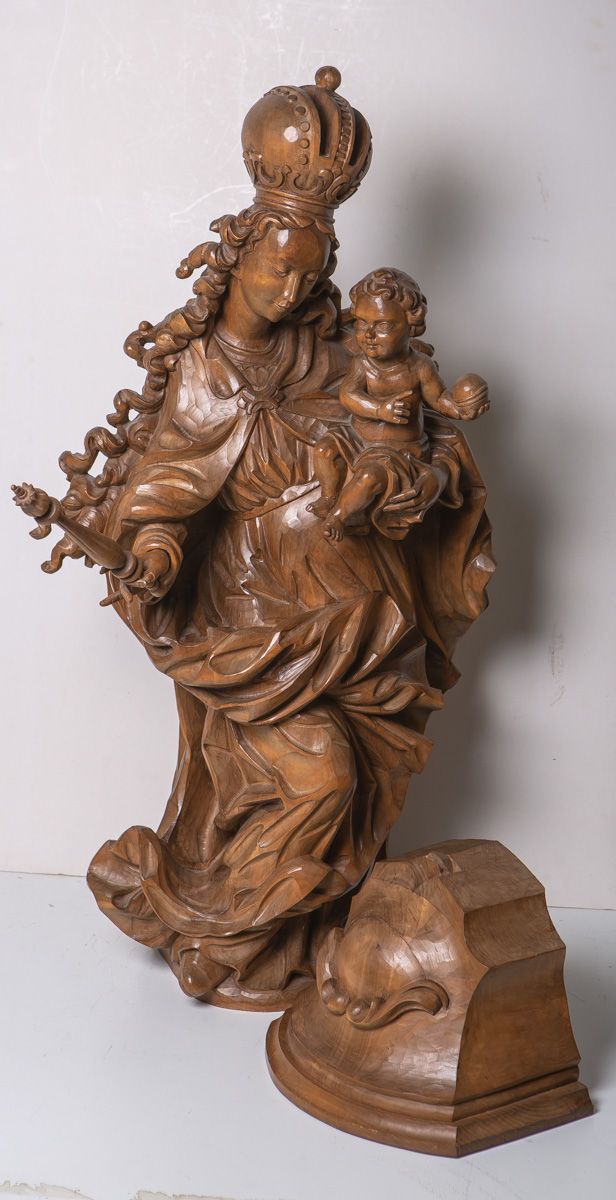 Null Grande représentation de Marie avec Jésus enfant (Oberammergau, 20e siècle)&hellip;