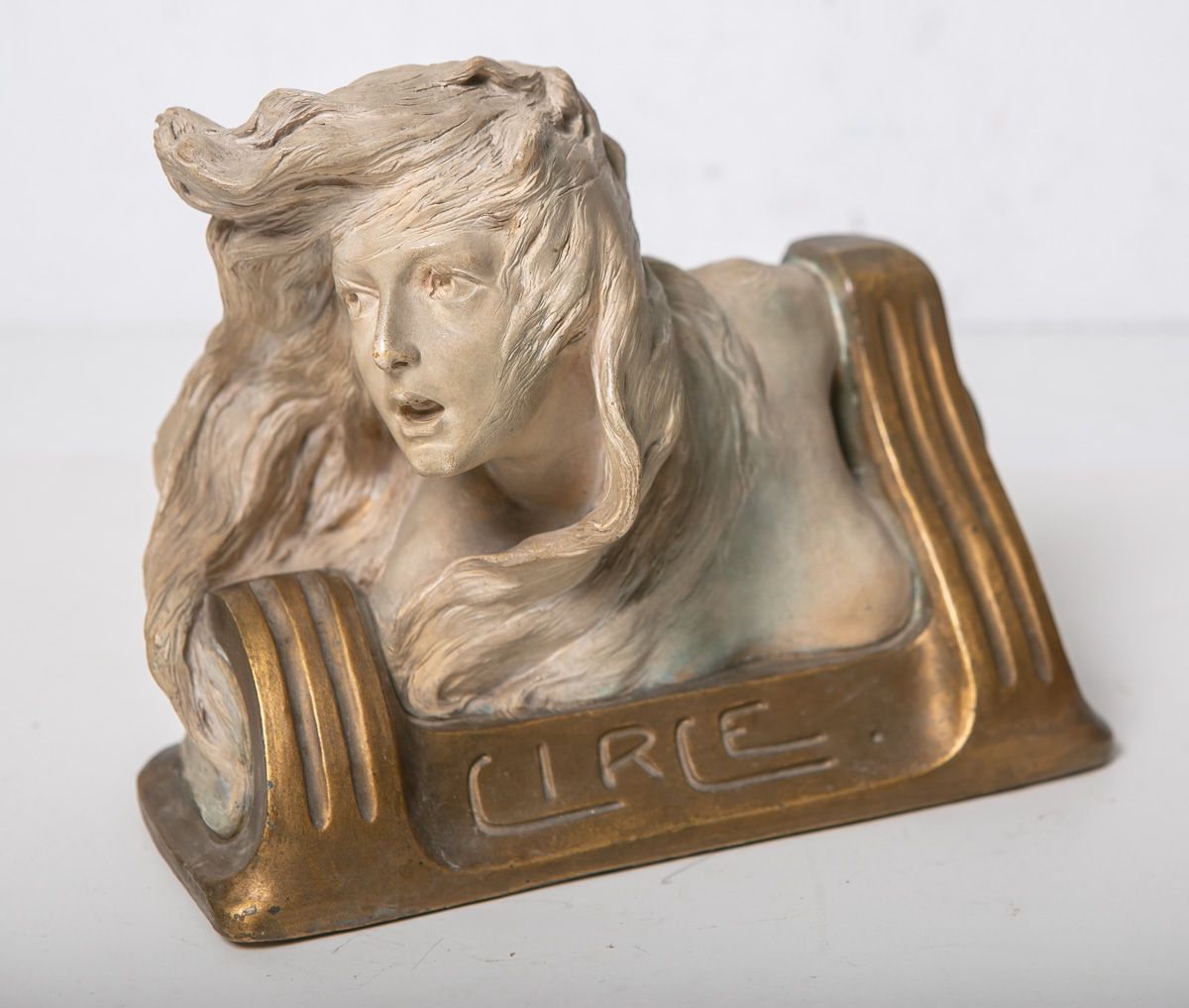 Null Kuchendörfer, Fritz (1871 - 1942), "Circe", sculpture en céramique, signatu&hellip;