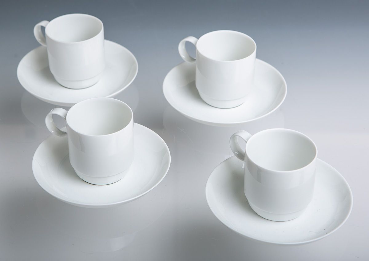 Null 4 demitasse cups w. Saucers (Rosenthal, Studio line, anniversary year 1979-&hellip;