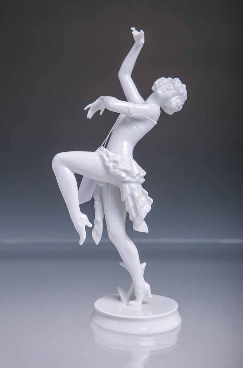 Null Danseuse de Charleston (Rosenthal, Selb-Bavaria), porcelaine blanche, dessi&hellip;