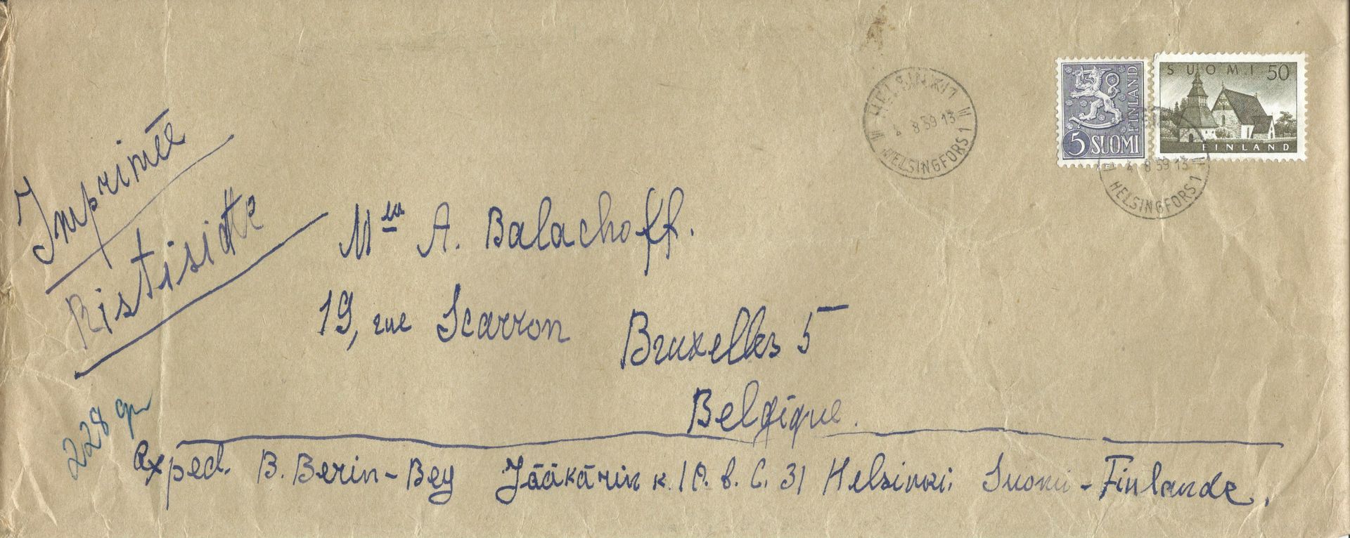 Null CONFRERIE DE LA VERITE RUSSE

ARCHIVES BERIN-BEÏ (Popper) Boris (1904-1968?&hellip;