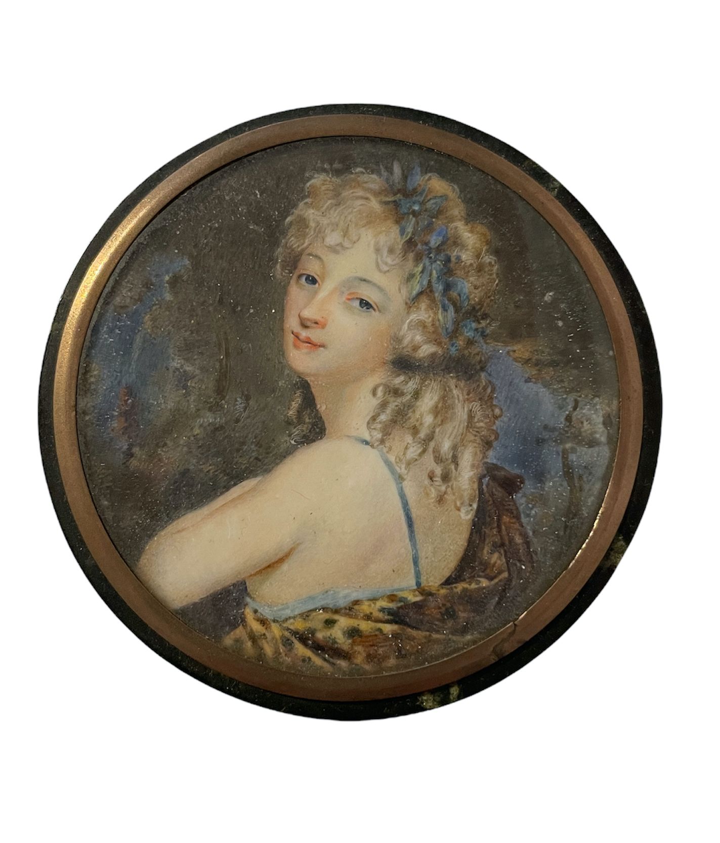 Null Französische Schule um 1800

Porträt einer Frau

Miniatur

7 cm Durchmesser&hellip;