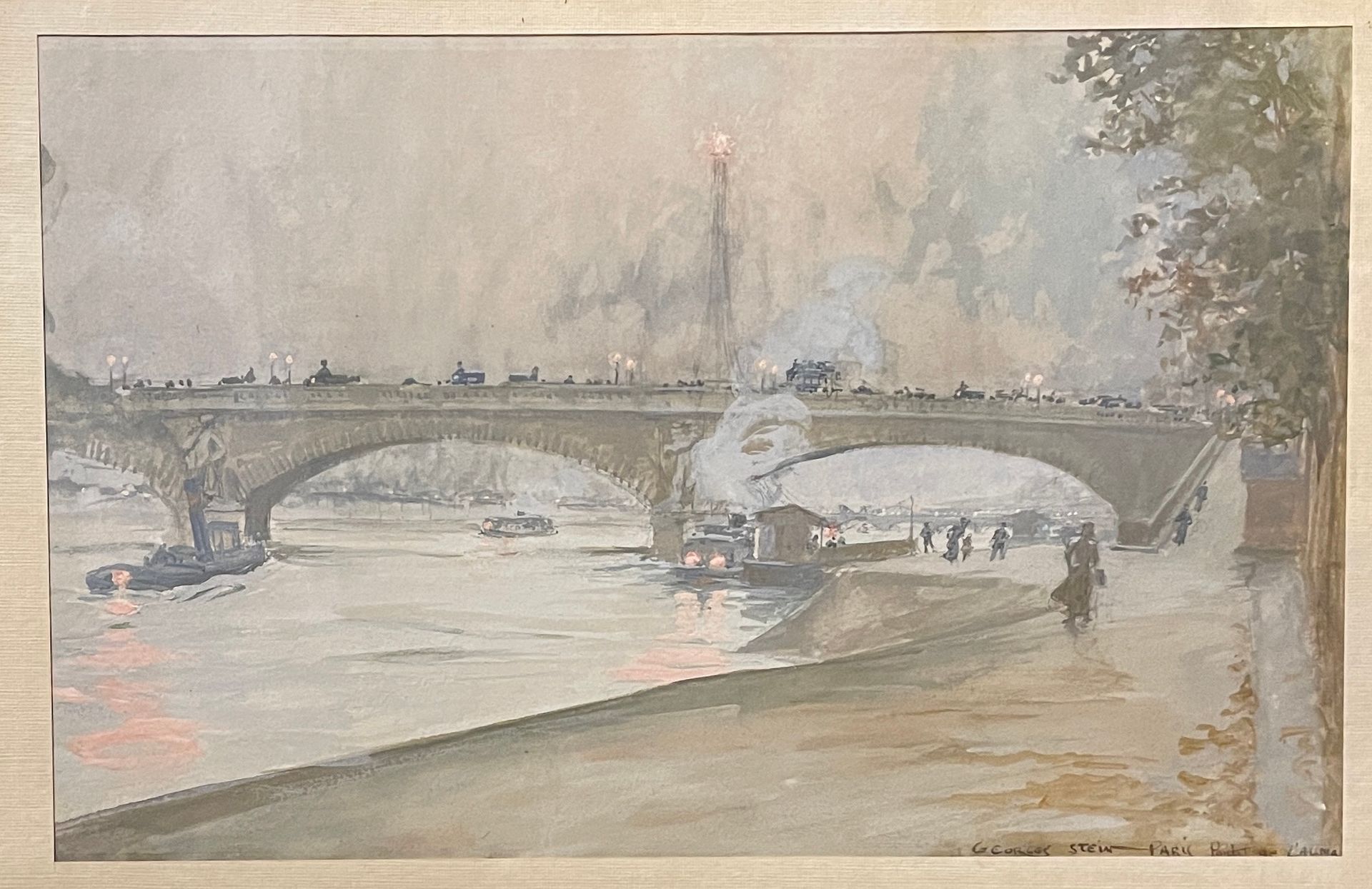 Null GEORGES STEIN (1870-1955)

Le Pont de l’Alma

Aquarelle-Gouache

19,5 x 21 &hellip;