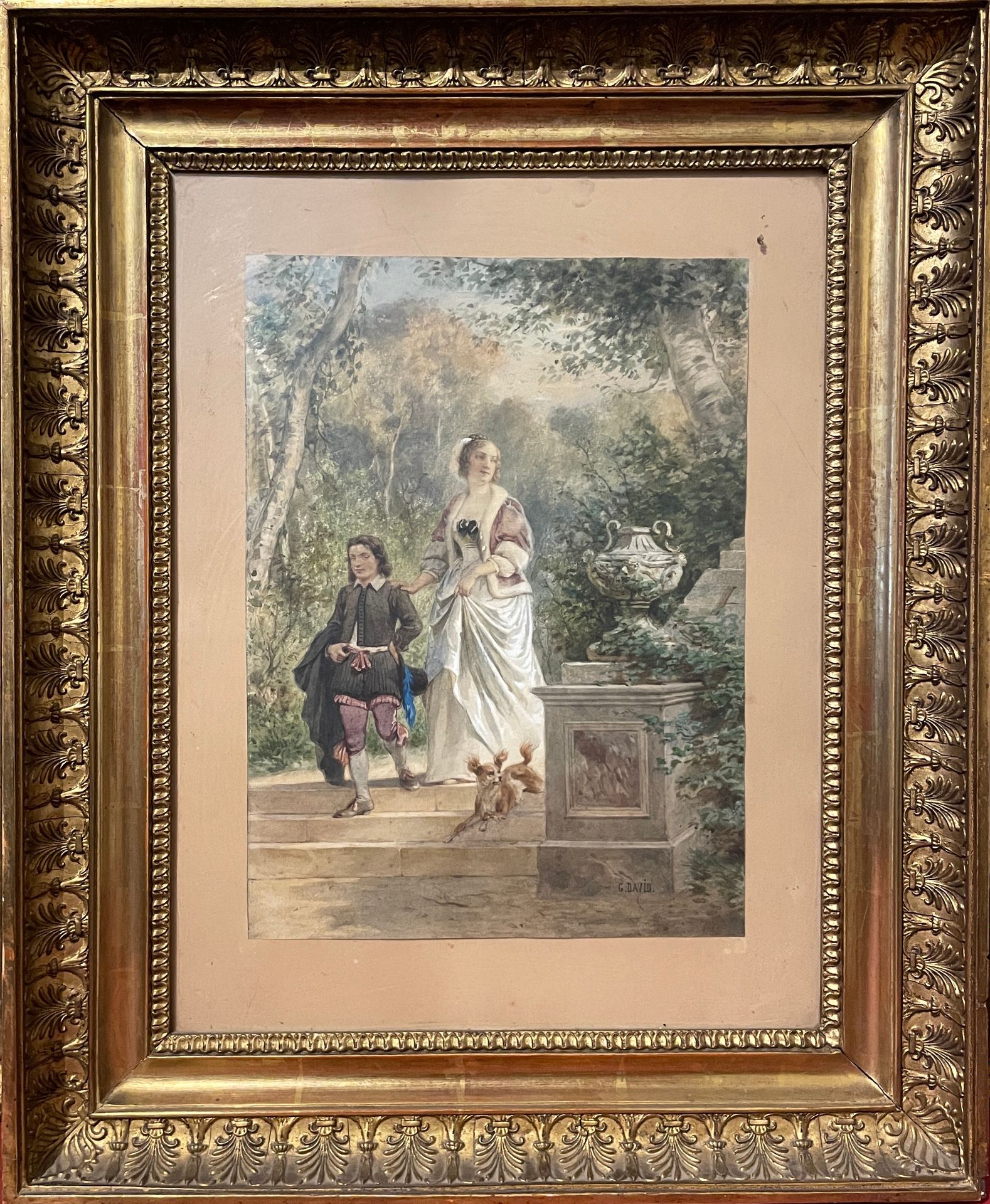 Null G DAVID(活跃于19世纪)

佩奇和他的夫人

水彩画与水粉画

34 x 25厘米

右下方有签名