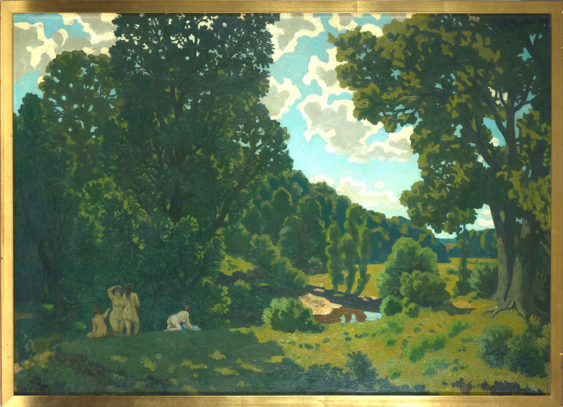 Null KRIMOV Nicolas (1884-1958)
Les Baigneuses, 1914
Huile sur toile
Signé et da&hellip;