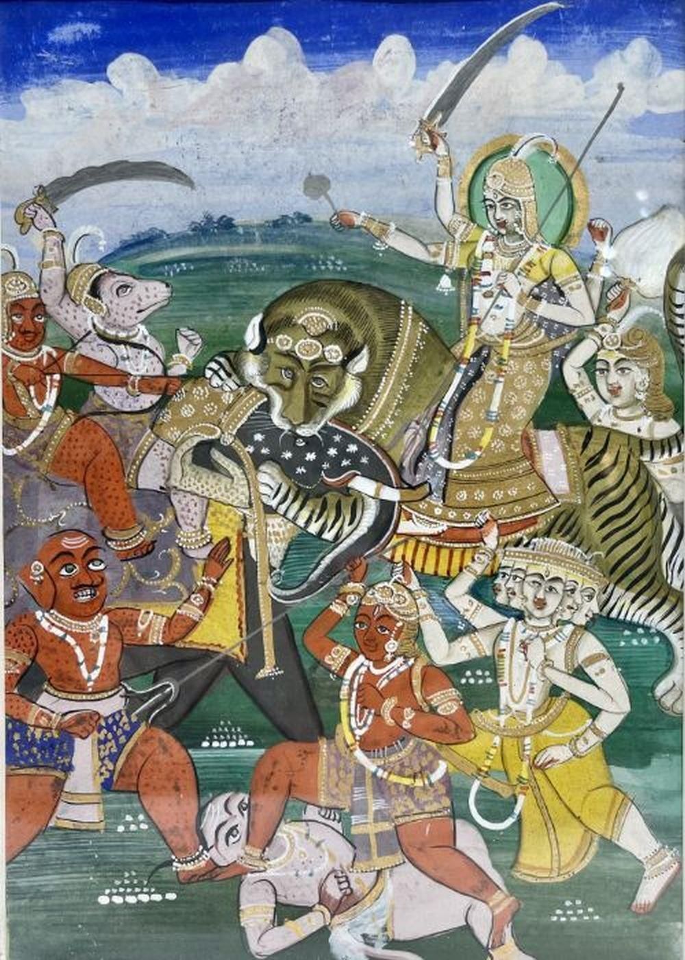 Null Peinture indienne du 19ème siècle