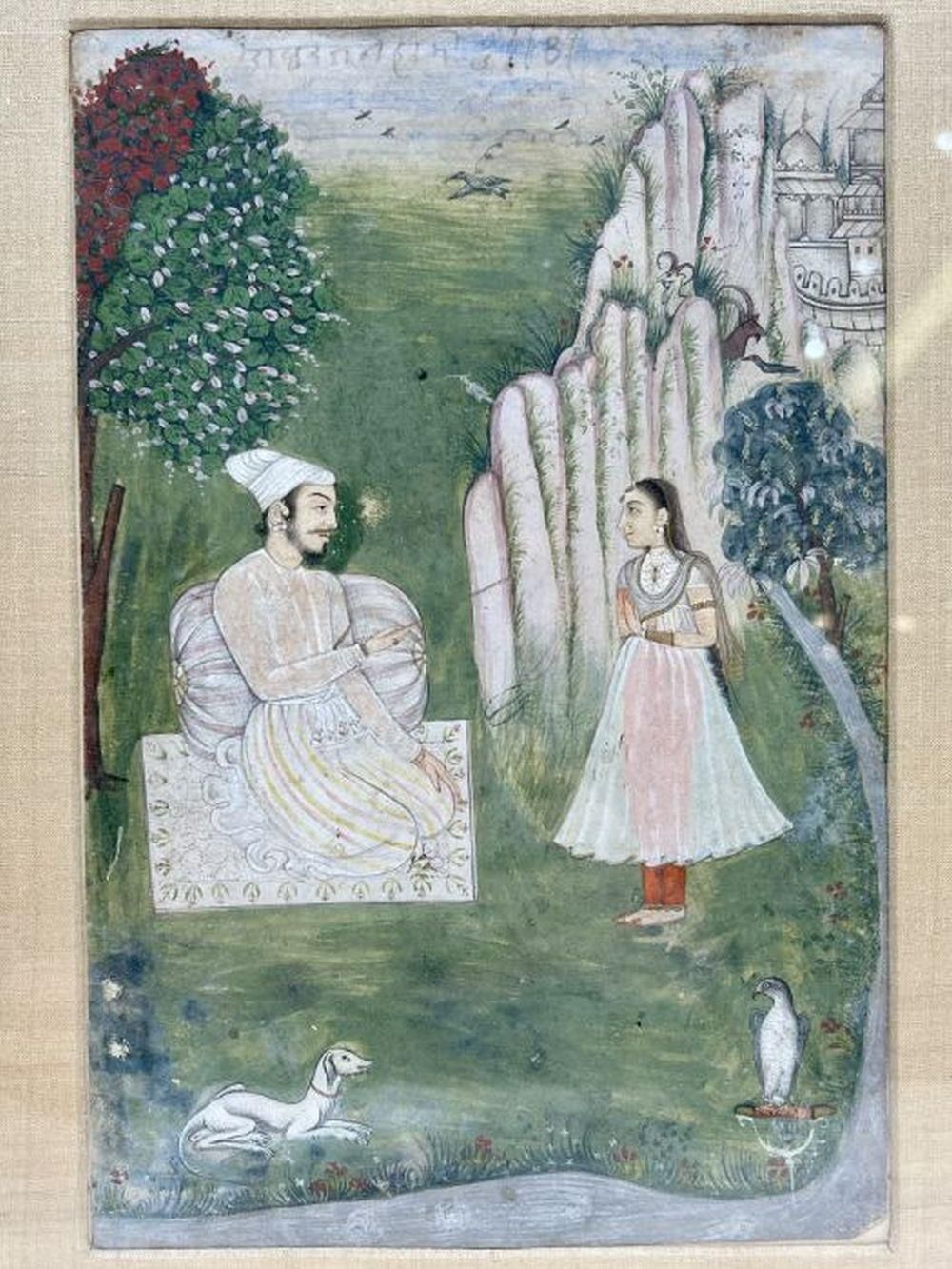 Null Peinture indienne du 17ème/18ème siècle sur papier