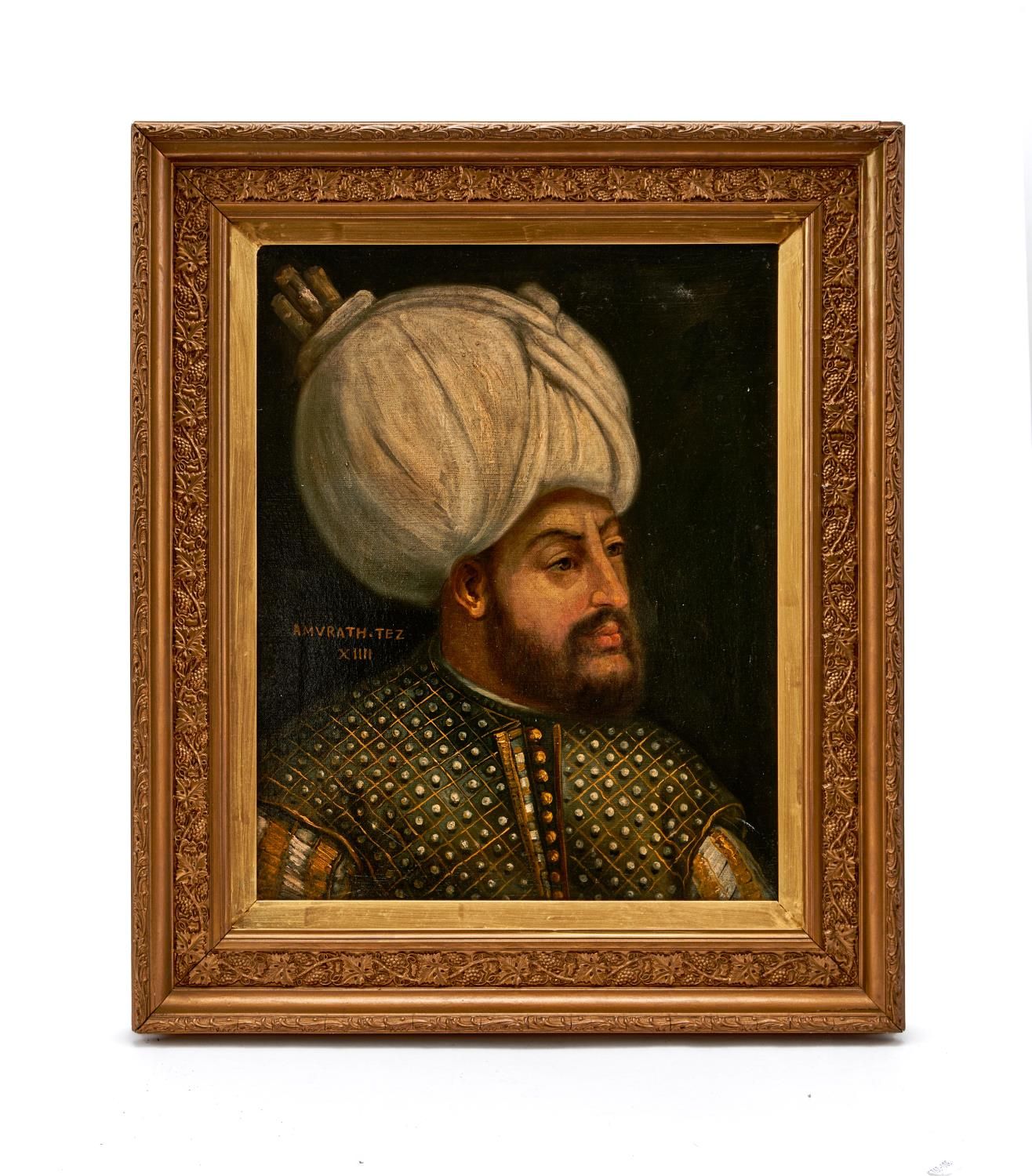 AN OTTOMAN PORTRAIT OF SULTAN MURAD III, OIL ON CANVAS,18TH CENTURY 奥斯曼帝国苏丹穆拉德三世&hellip;