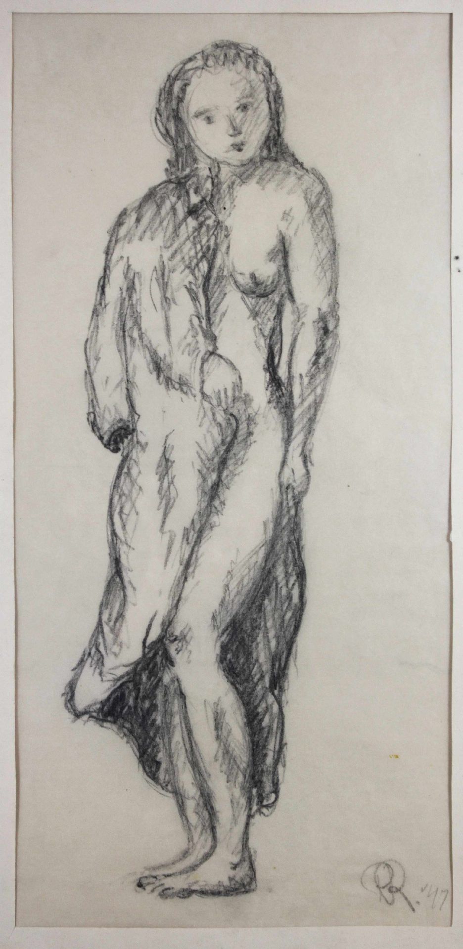 Akt, um 1940, Bleistift auf Papier, verm. Peter Royen (niederländisch, 1923 - 20&hellip;