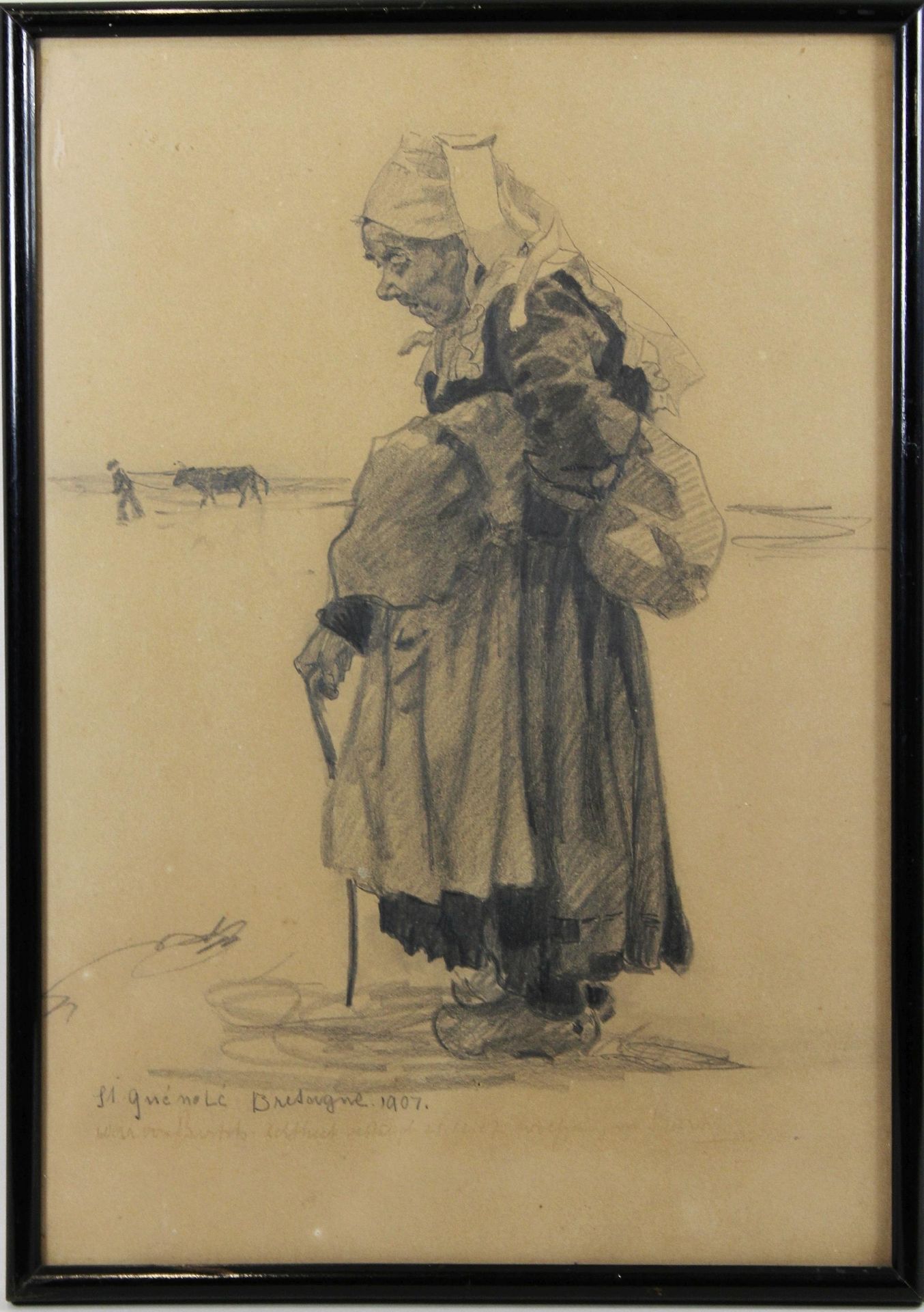 Wera von Bartels (deutsch, 1886 - 1922), Kohlezeichnung auf Papier Wera von Bart&hellip;