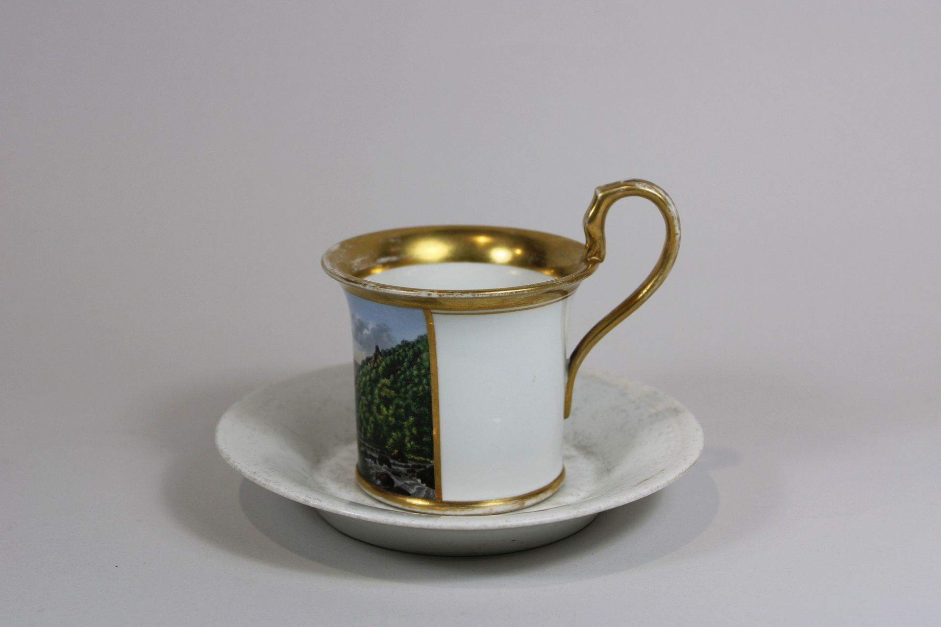 Kleine Ansichtstasse, Rosstrappe Petite tasse panoramique, Rosstrappe, porcelain&hellip;