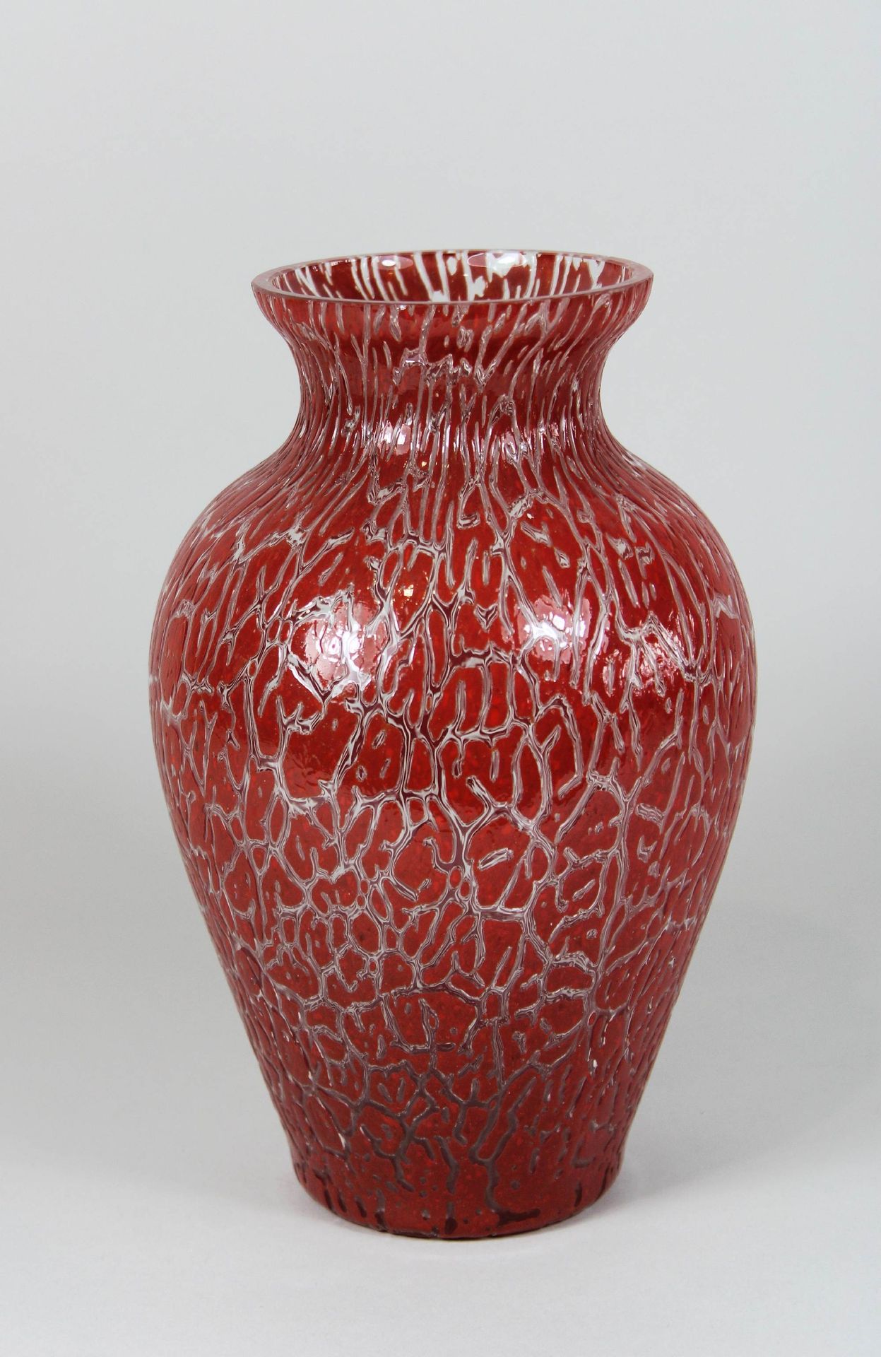 Jugendstil Vase, Glas Vase Art Nouveau, verre, vers 1930, verre incolore avec mo&hellip;