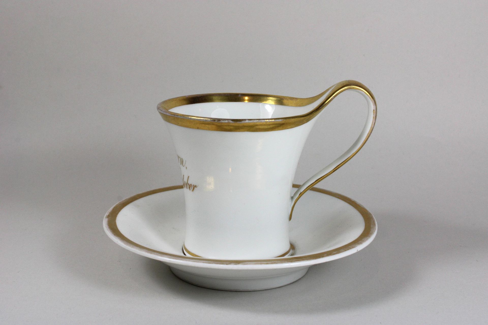 Sammeltasse m. Untertasse Collector's cup w. Saucer, KPM, porcelain, 1st choice,&hellip;