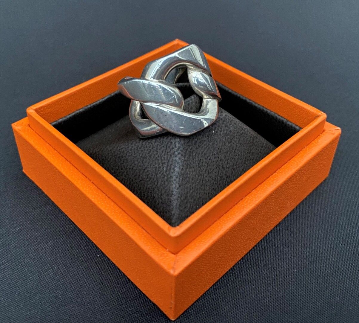 Null HERMES - Ring aus Silber 925 Tausendstel Modell Capture - signiert - Gewich&hellip;