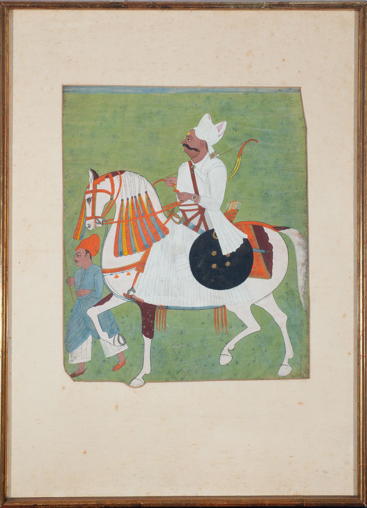 Portrait of Prince on Horseback, Rajasthan, India, possibly 18th - 19th century &hellip;