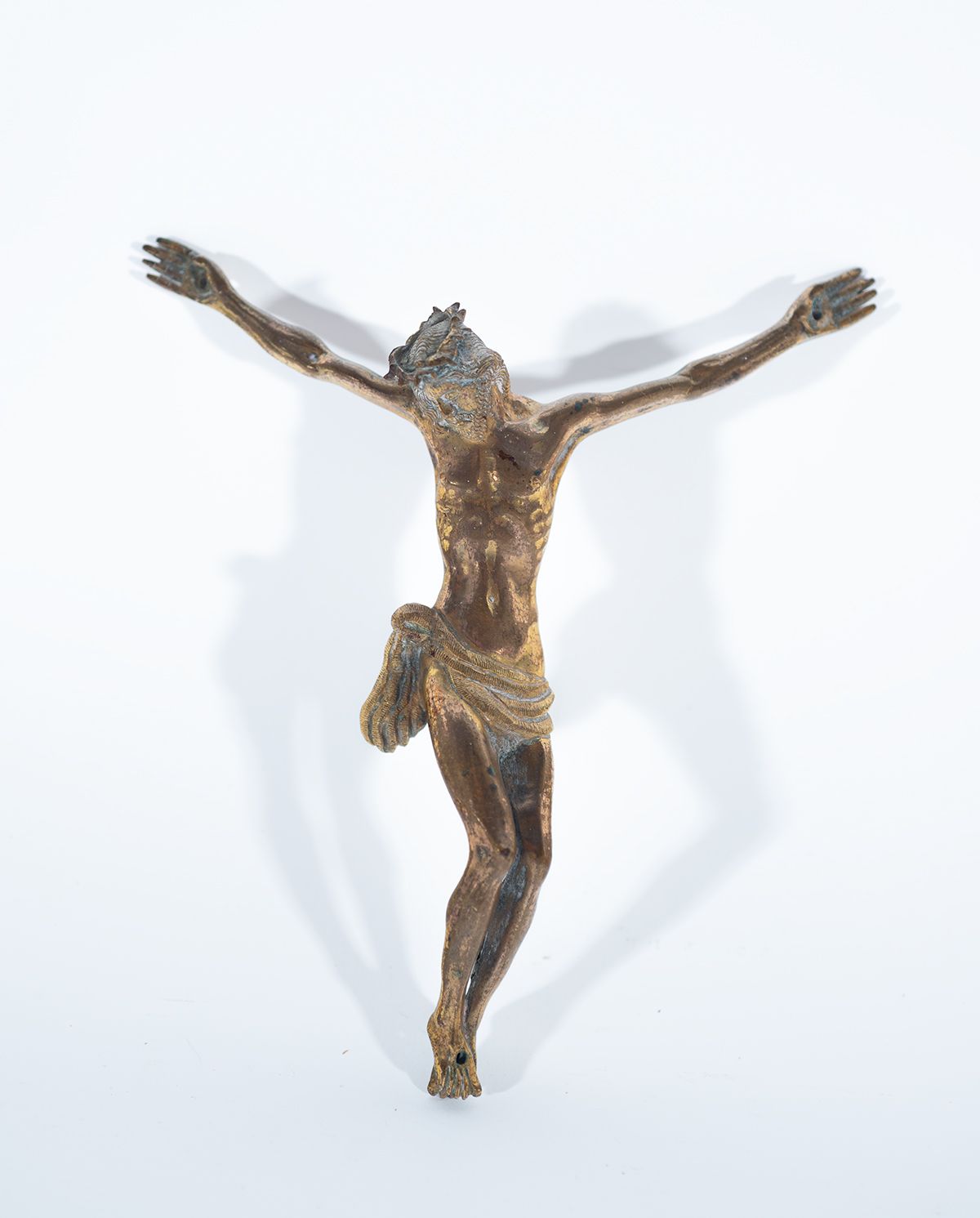 Christ in bronze, 17th century Maße: 15 x 15 cm