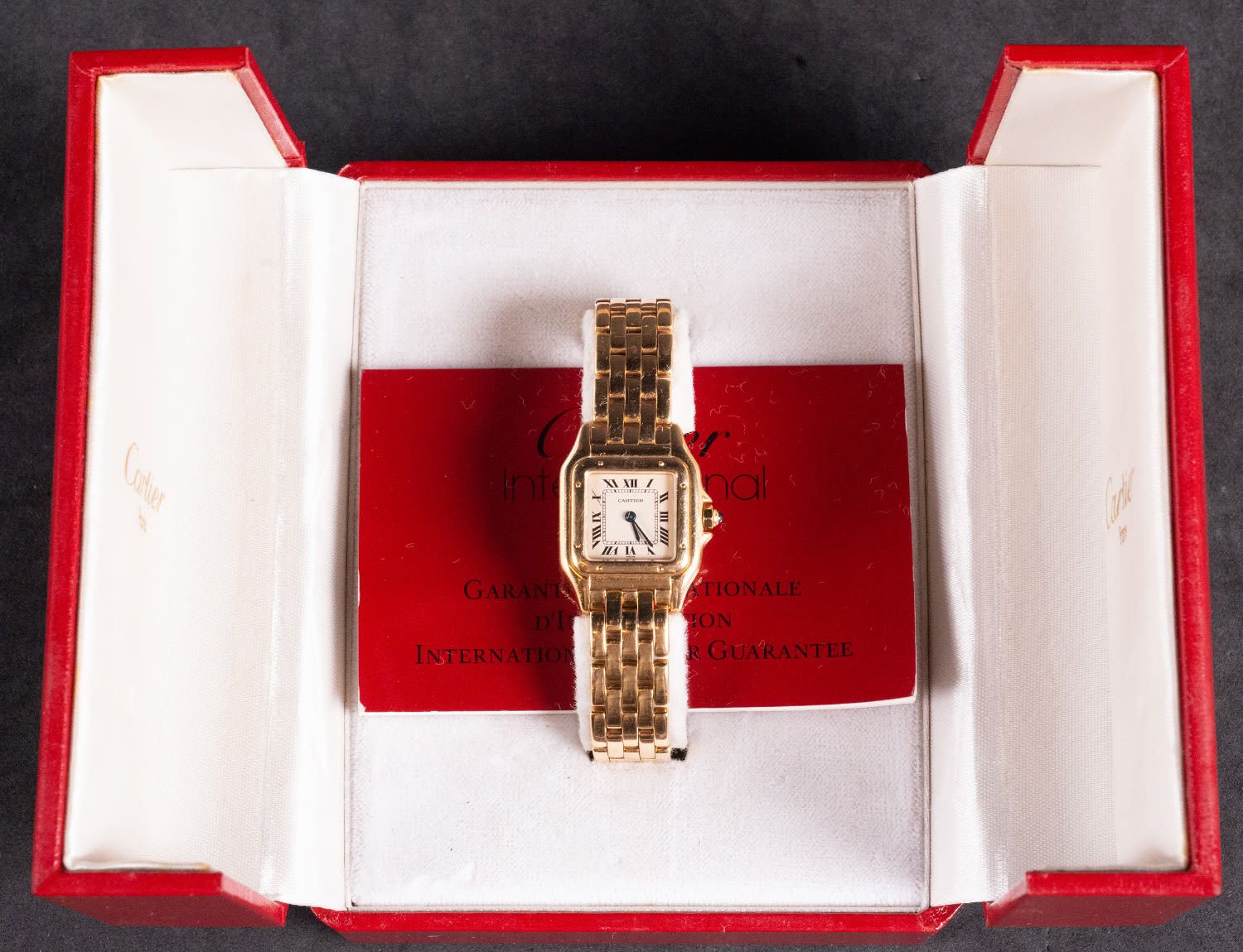 Cartier Panthere watch in 18k yellow gold for women Weight 67.47 g. Cartier Pant&hellip;