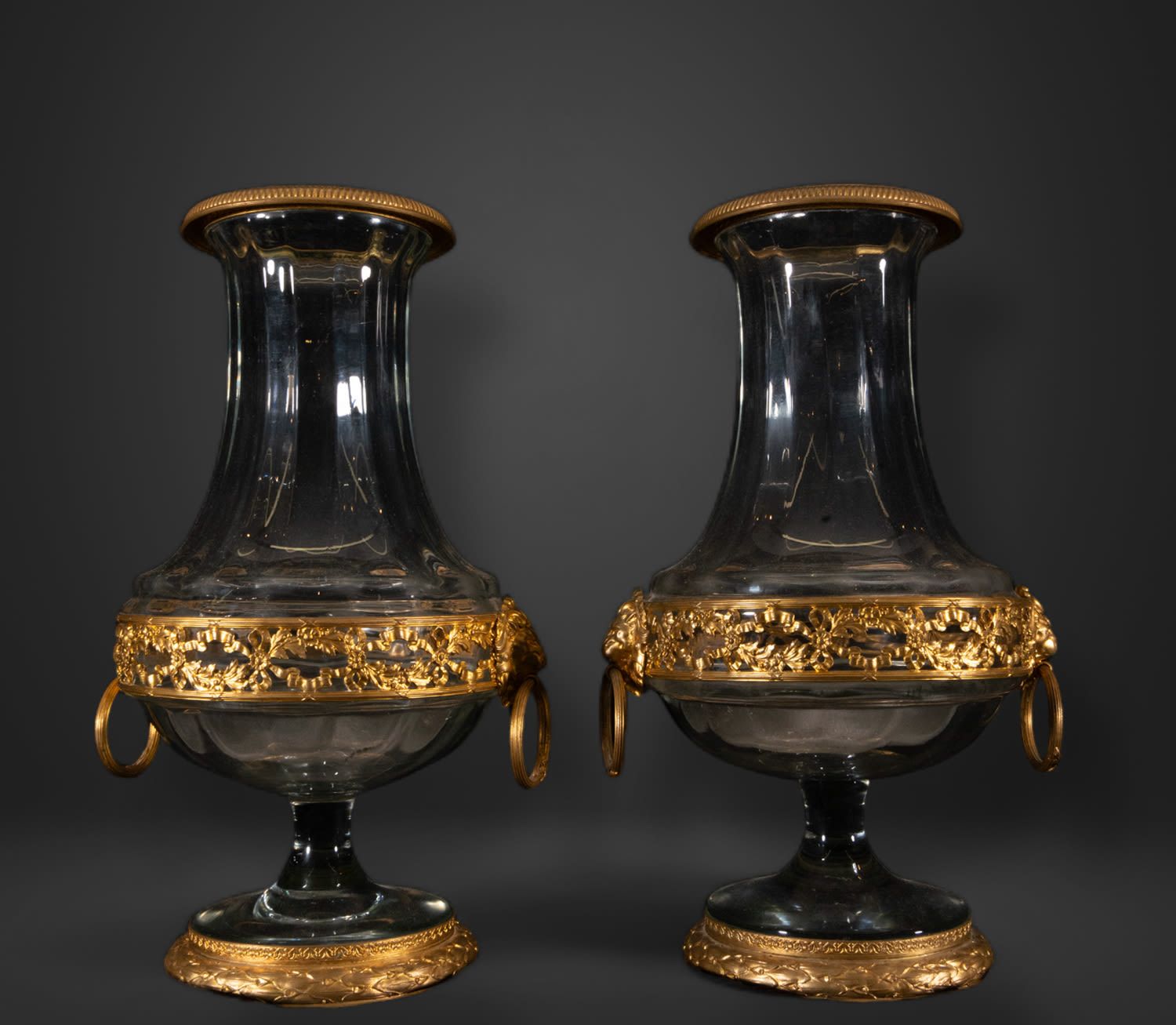 Null Paire de vases Bacarrat avec montures en bronze doré, France, 19e siècle
Di&hellip;