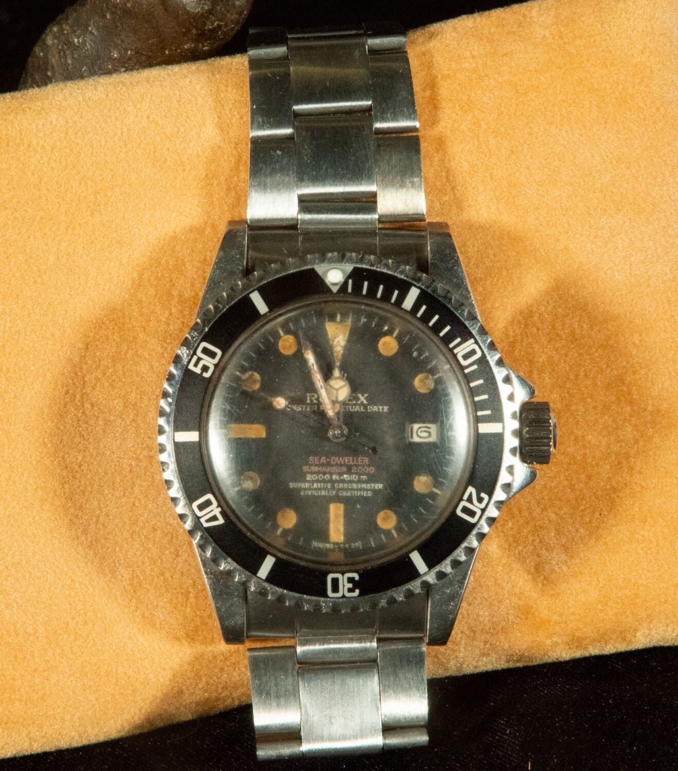 Rare Collector's Vintage Rolex "Double Red" Sea Dweller model 1665 in steel, 197&hellip;