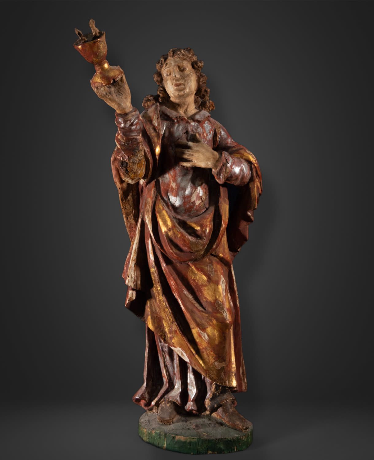 Null École espagnole du XVIe siècle, San Juan Bautista
Sculpture en bois polychr&hellip;