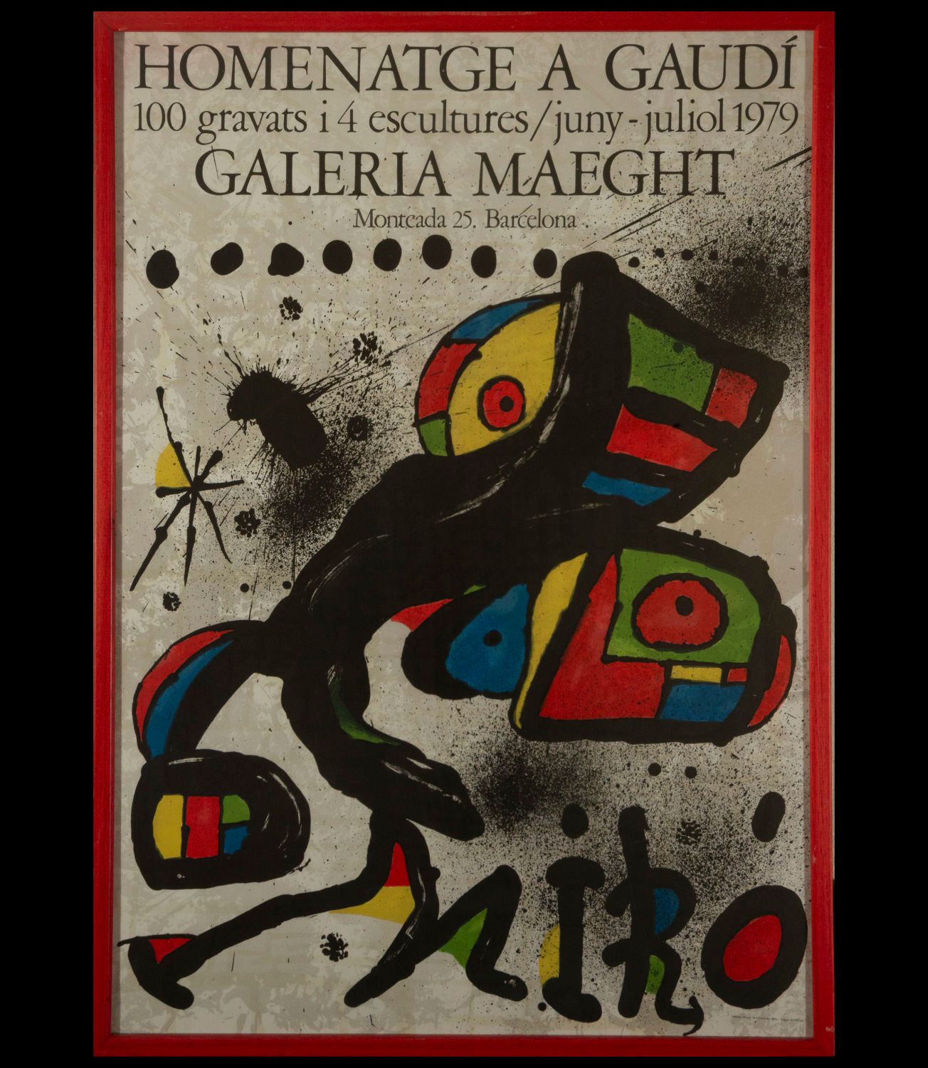 Null Affiche, Joan Miró, Hommage à Gaudí, Galerie Maeght, 1979
Dimensions de l'a&hellip;