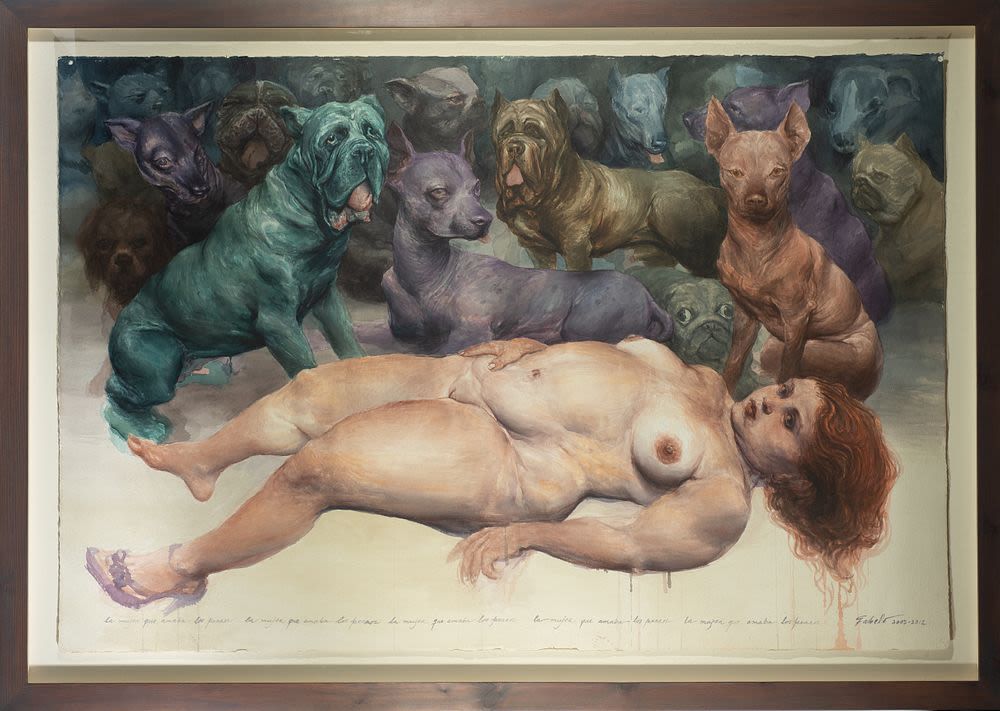 Null "La femme qui aimait les chiens", Roberto Fabelo (Camaguey, Cuba, 1950), Ar&hellip;