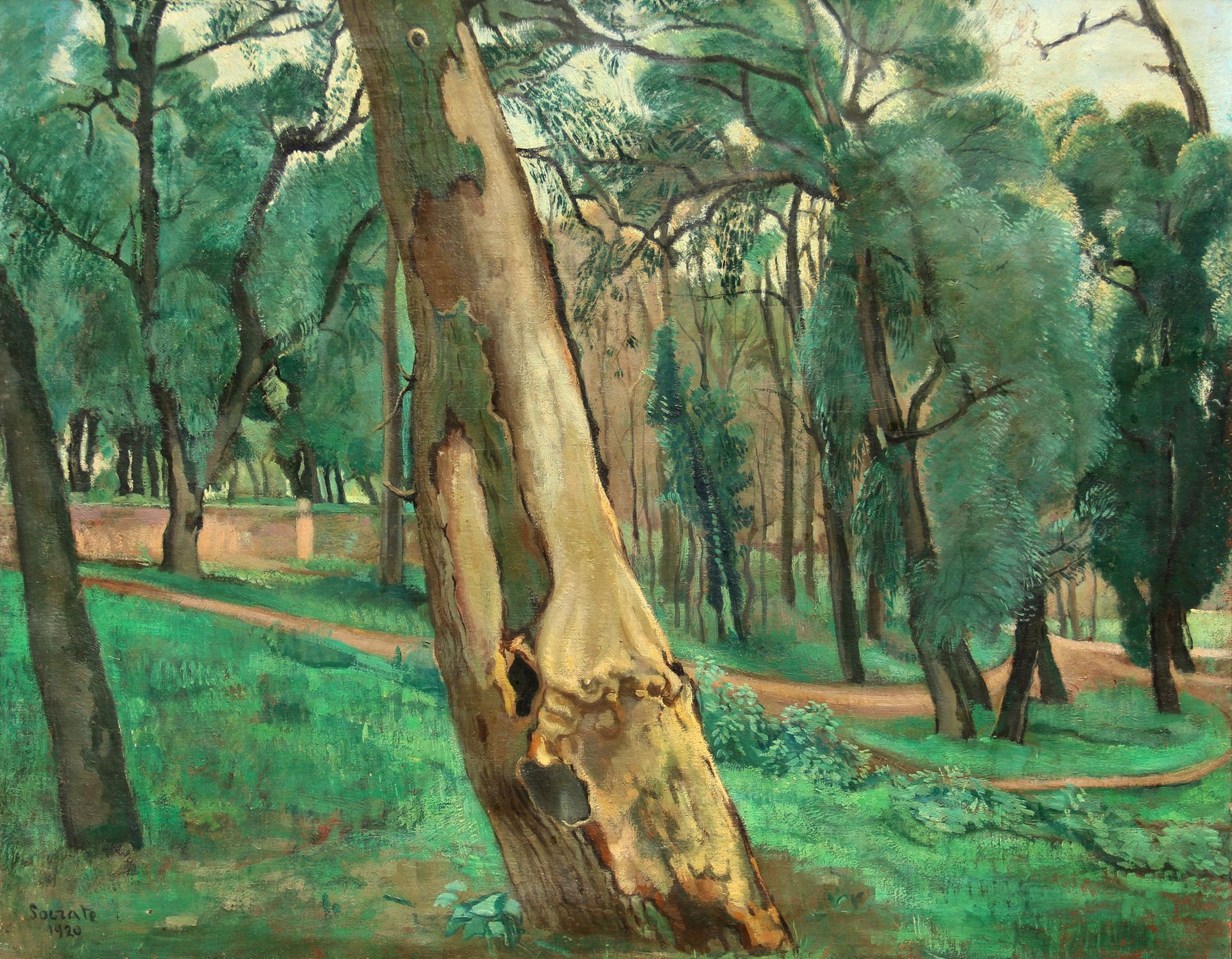 Carlo SOCRATE Alberi 1920年，布面油画，厘米，64x77



M.克萨达 "卡洛-苏格拉底。从1910年到1946年的作品》，Nuov&hellip;