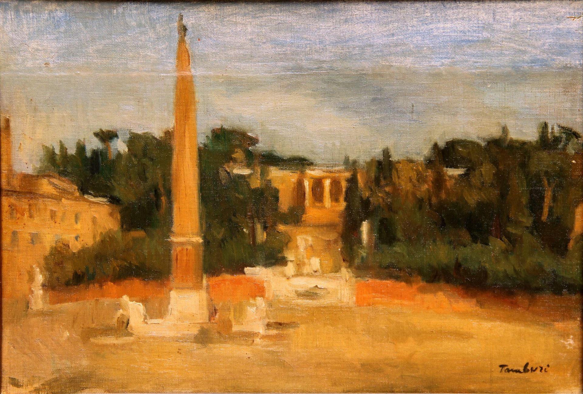 Orfeo TAMBURI Piazza del Popolo , oil on canvas, cm. 34x49



"Fascist Confedera&hellip;