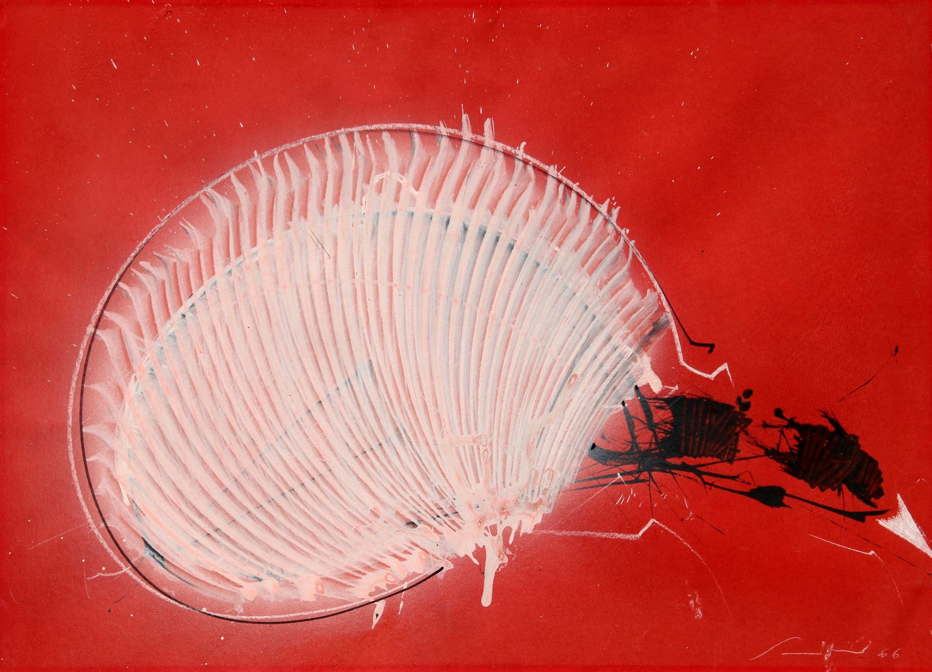 Emilio SCANAVINO Senza titolo 1966, Tempera und Bleistift auf Karton, cm. 50x70
&hellip;