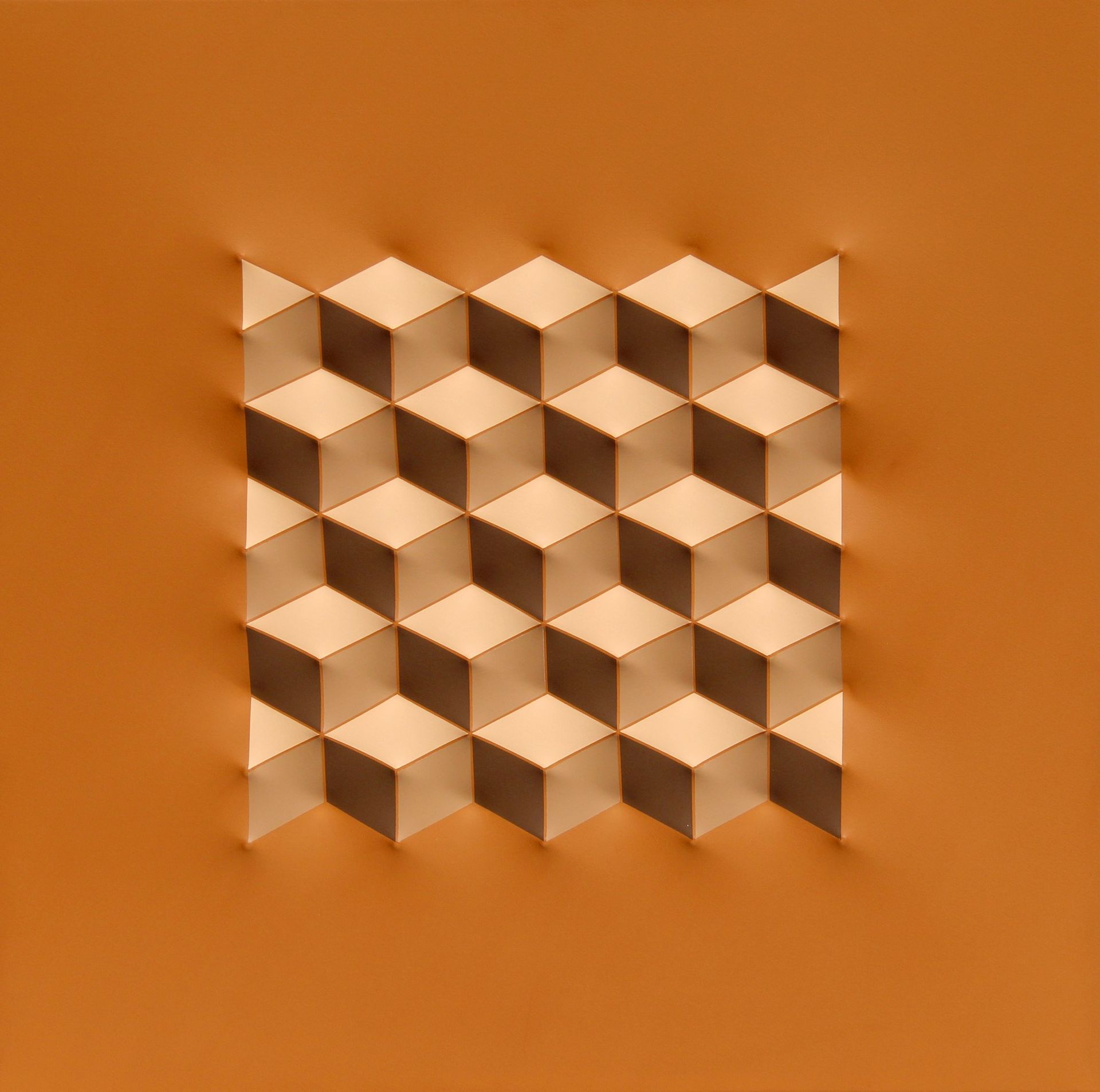 Pier Paolo NUDI Dimensionale Cubico 2020年，丙烯酸在结构化的画布上铺设在木板上，厘米，60x60

皮埃尔-保罗-努迪历&hellip;